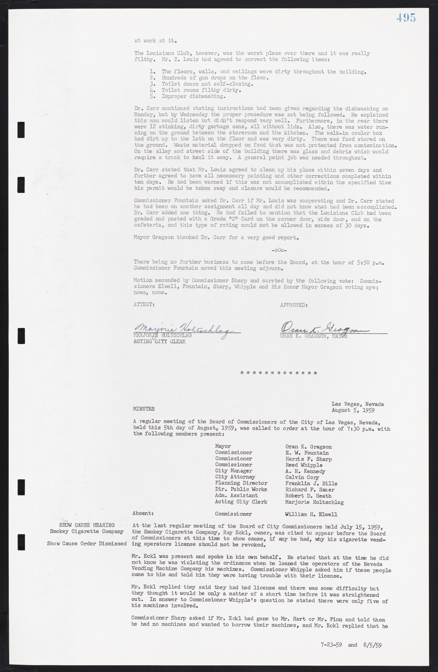 Las Vegas City Commission Minutes, November 20, 1957 to December 2, 1959, lvc000011-531