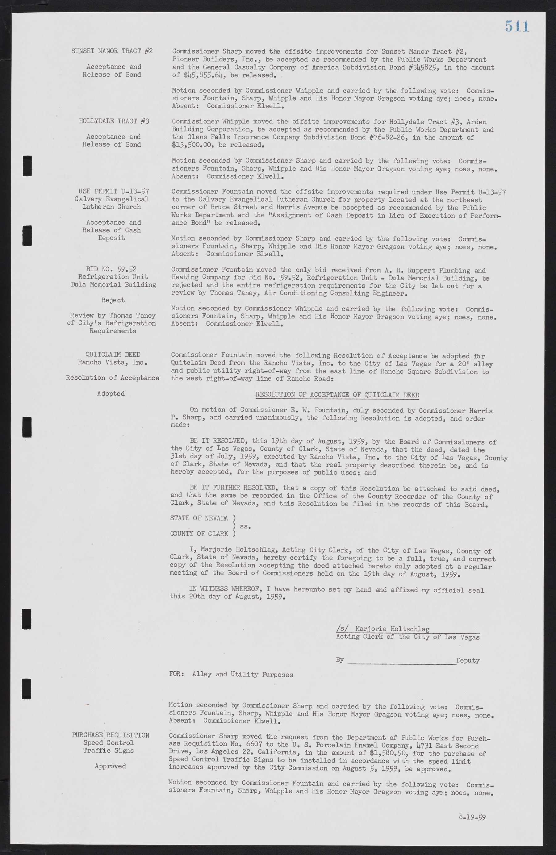 Las Vegas City Commission Minutes, November 20, 1957 to December 2, 1959, lvc000011-547