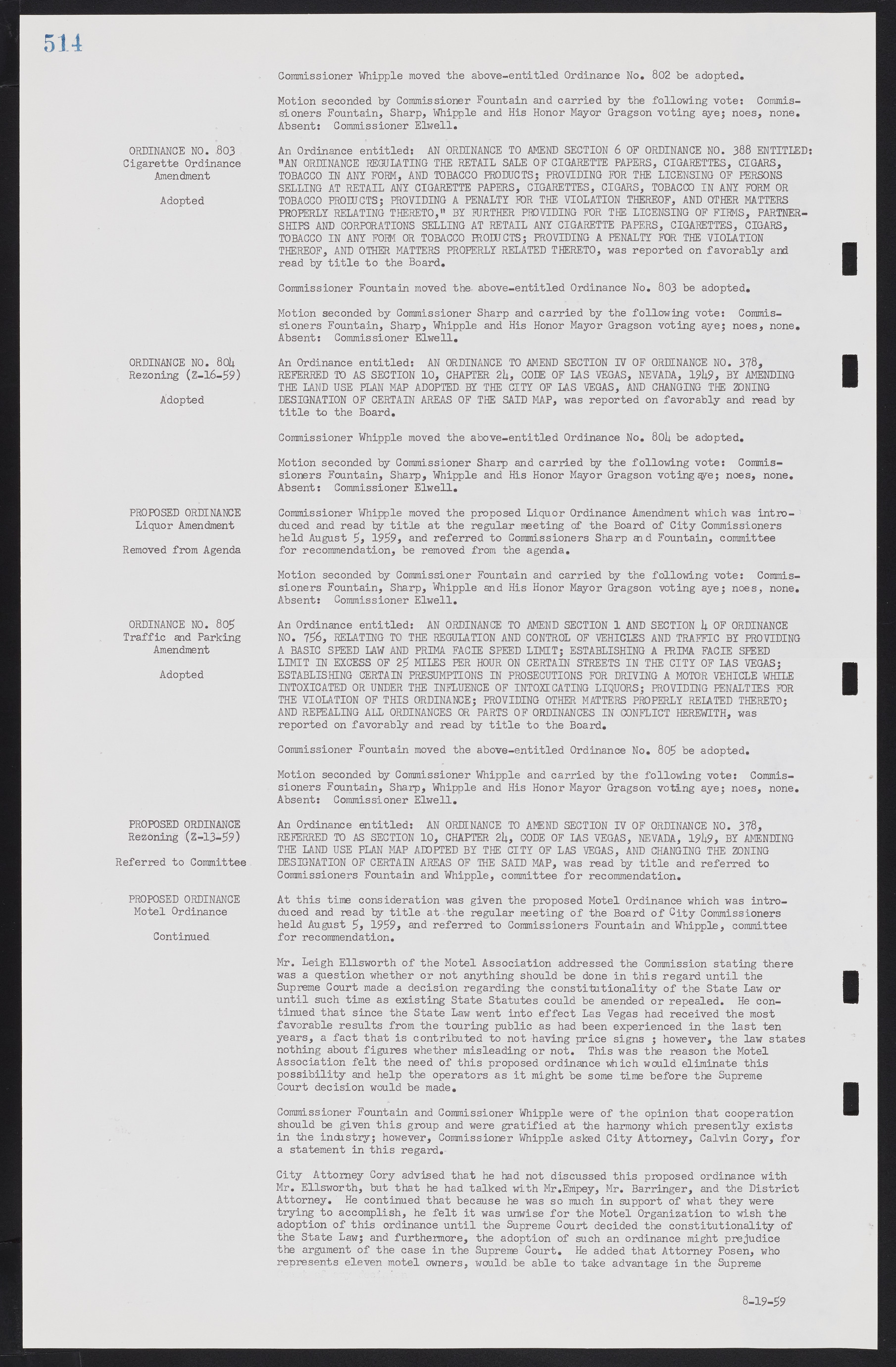 Las Vegas City Commission Minutes, November 20, 1957 to December 2, 1959, lvc000011-550