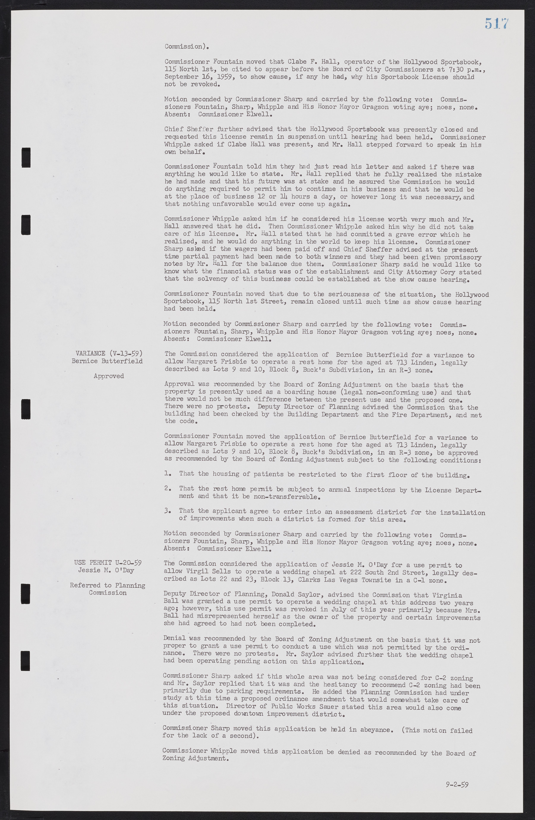 Las Vegas City Commission Minutes, November 20, 1957 to December 2, 1959, lvc000011-553