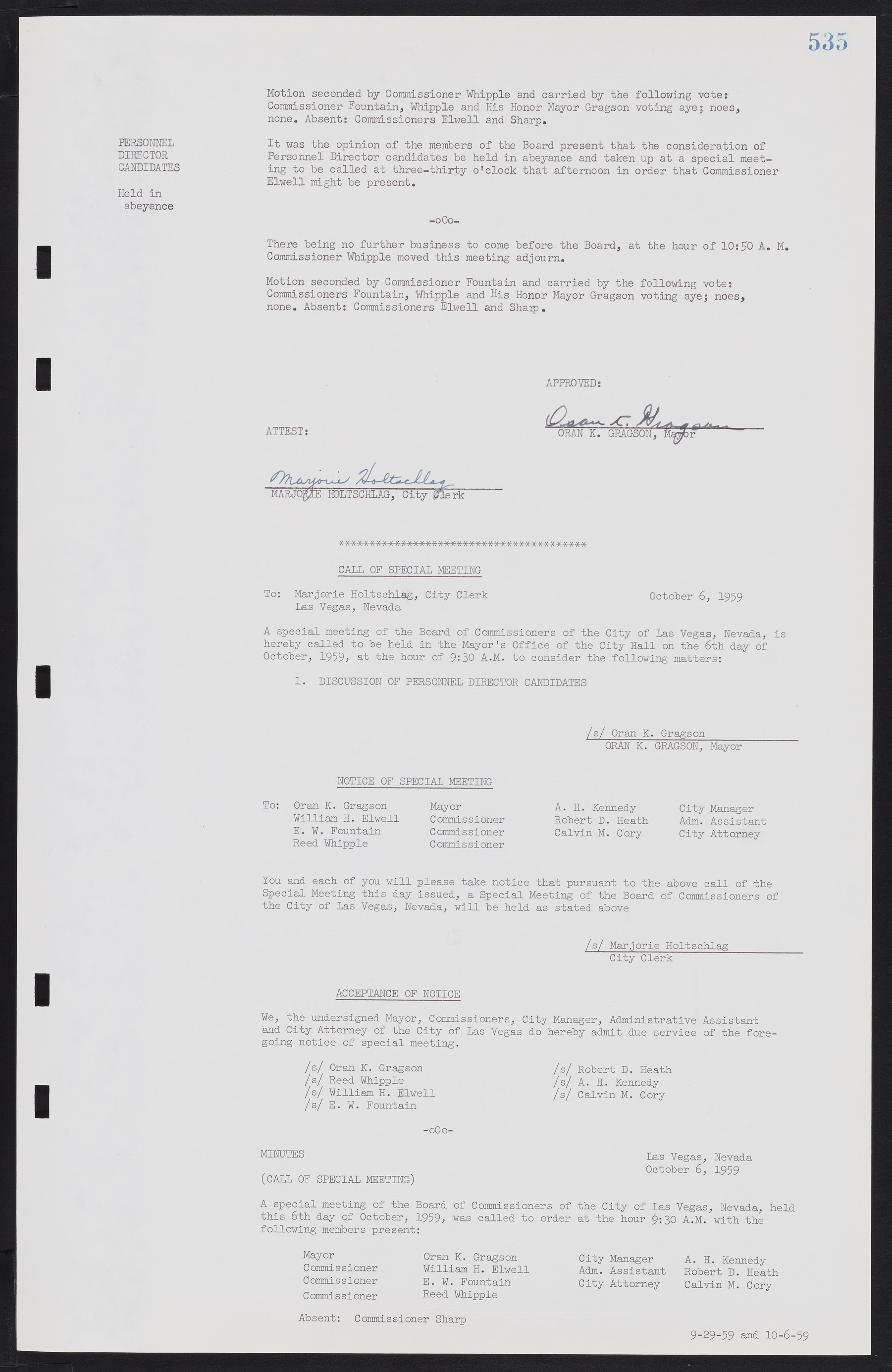 Las Vegas City Commission Minutes, November 20, 1957 to December 2, 1959, lvc000011-571