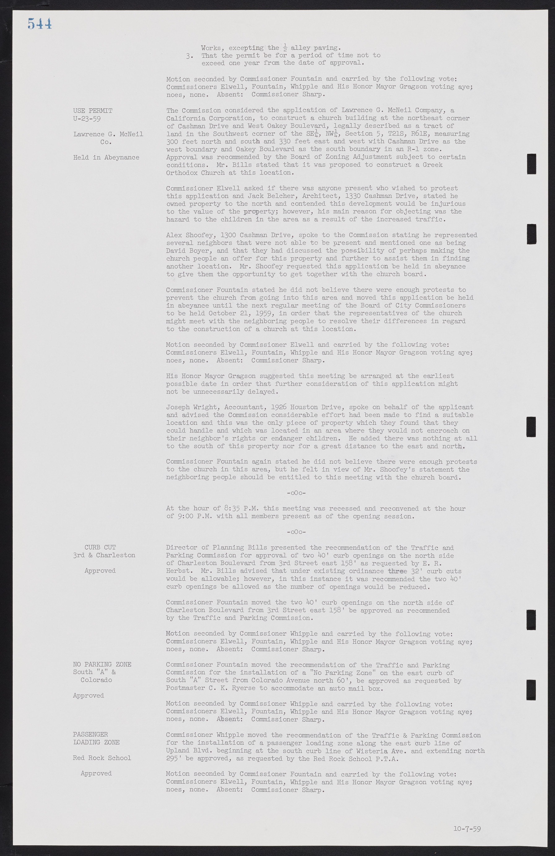 Las Vegas City Commission Minutes, November 20, 1957 to December 2, 1959, lvc000011-580