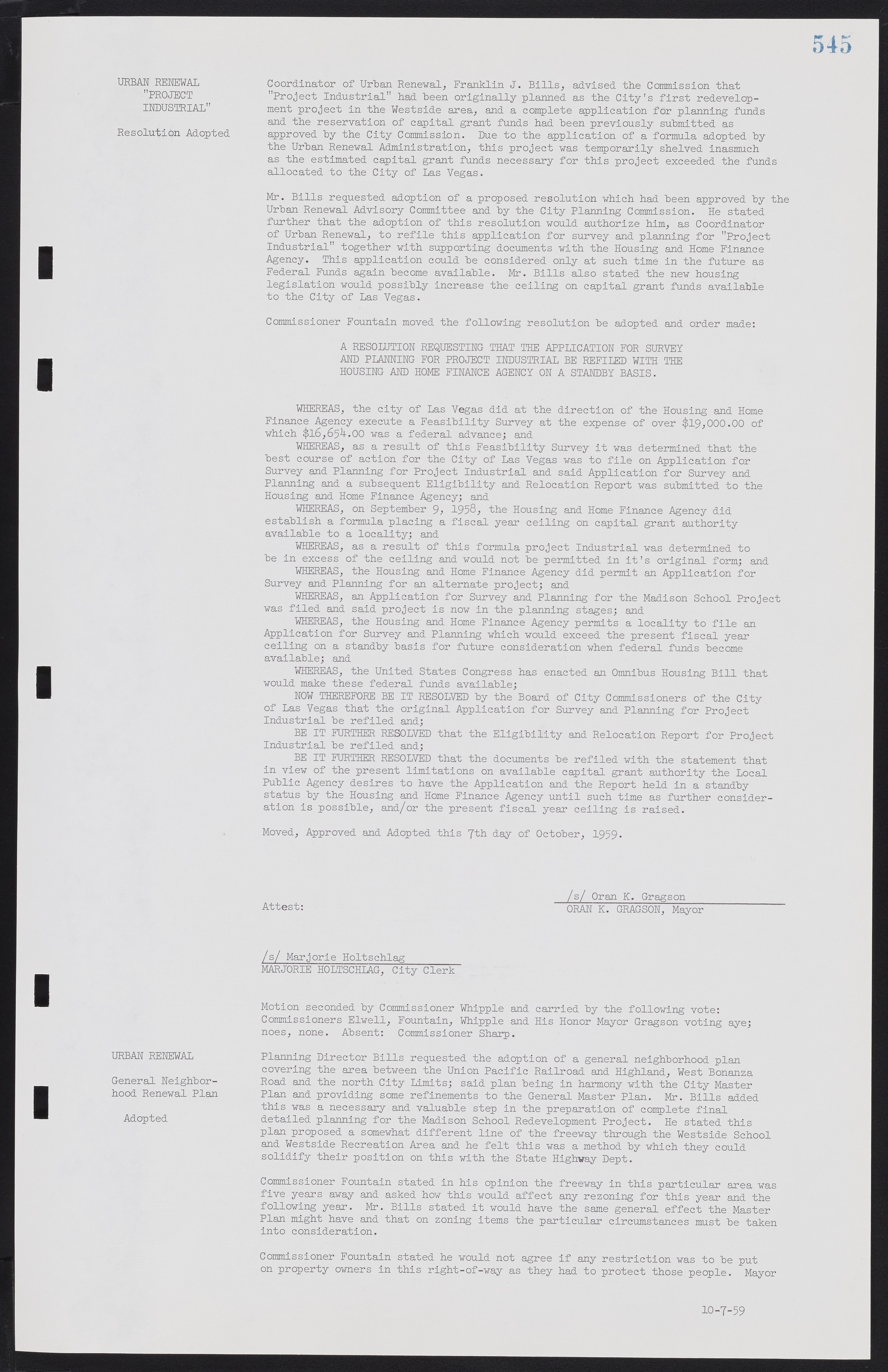 Las Vegas City Commission Minutes, November 20, 1957 to December 2, 1959, lvc000011-581