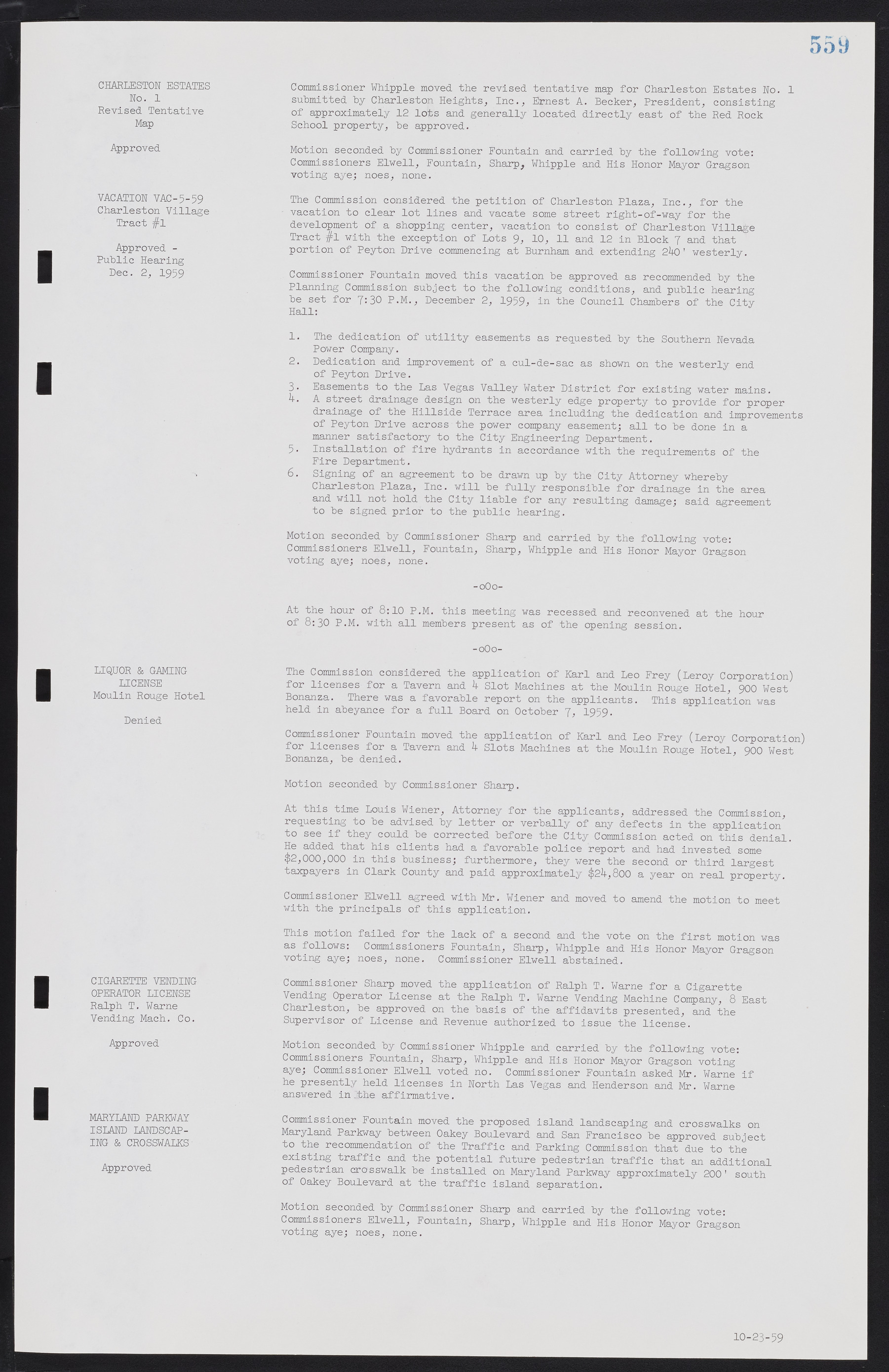 Las Vegas City Commission Minutes, November 20, 1957 to December 2, 1959, lvc000011-595