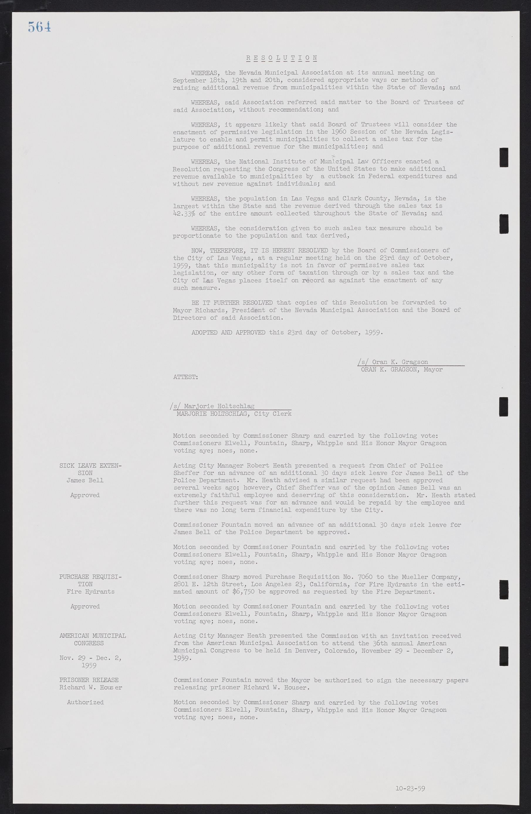 Las Vegas City Commission Minutes, November 20, 1957 to December 2, 1959, lvc000011-600