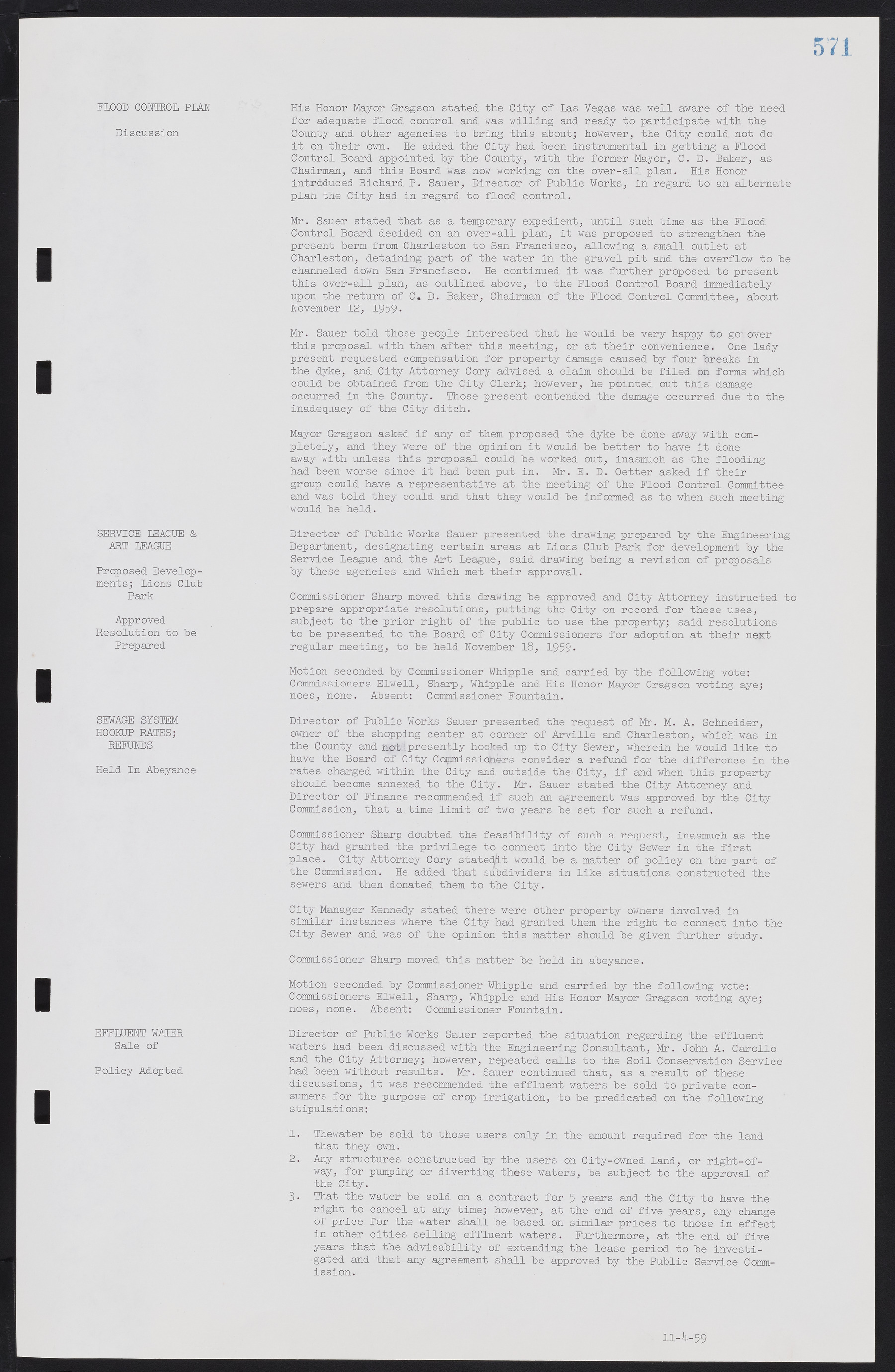 Las Vegas City Commission Minutes, November 20, 1957 to December 2, 1959, lvc000011-607