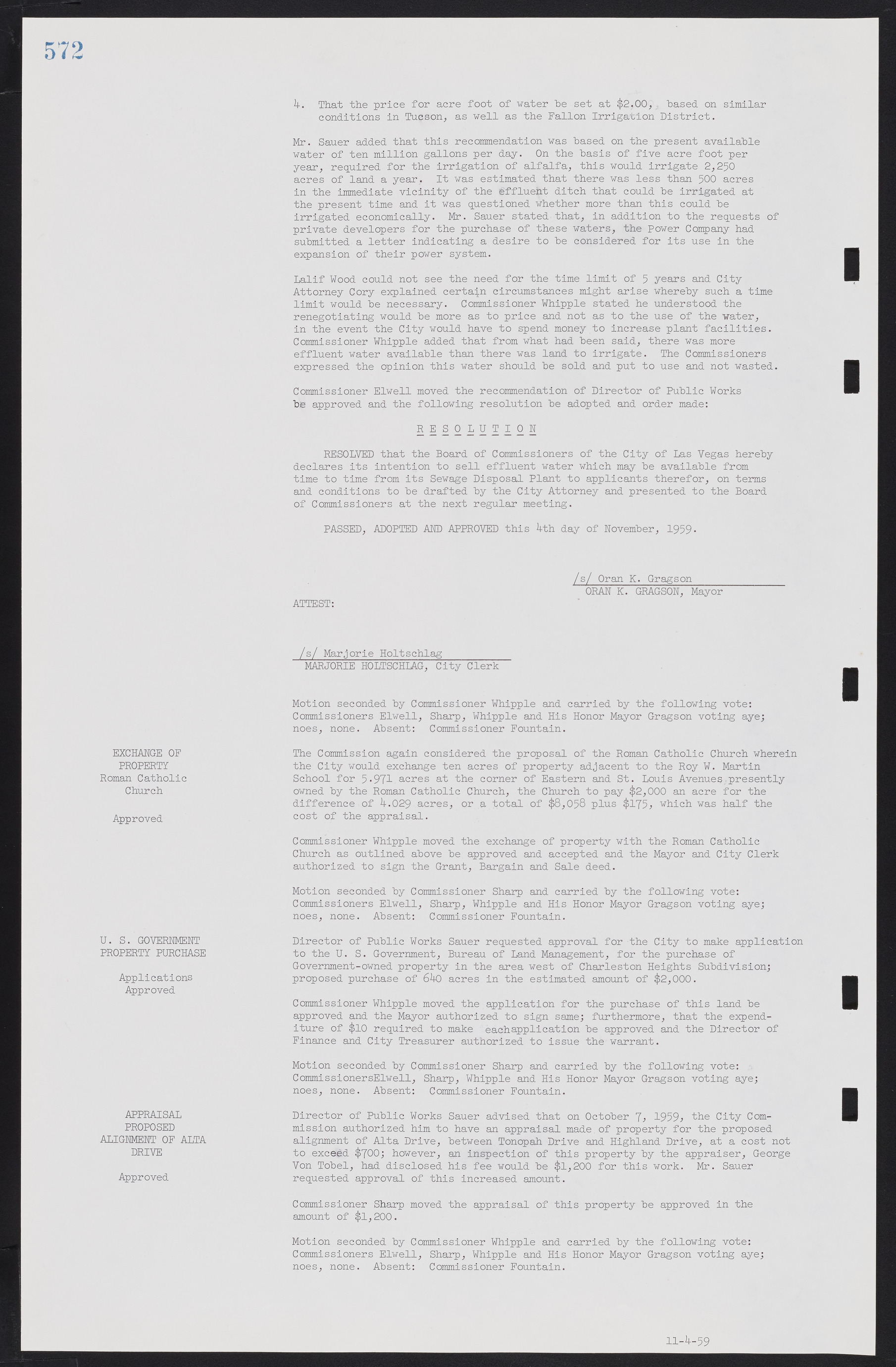 Las Vegas City Commission Minutes, November 20, 1957 to December 2, 1959, lvc000011-608