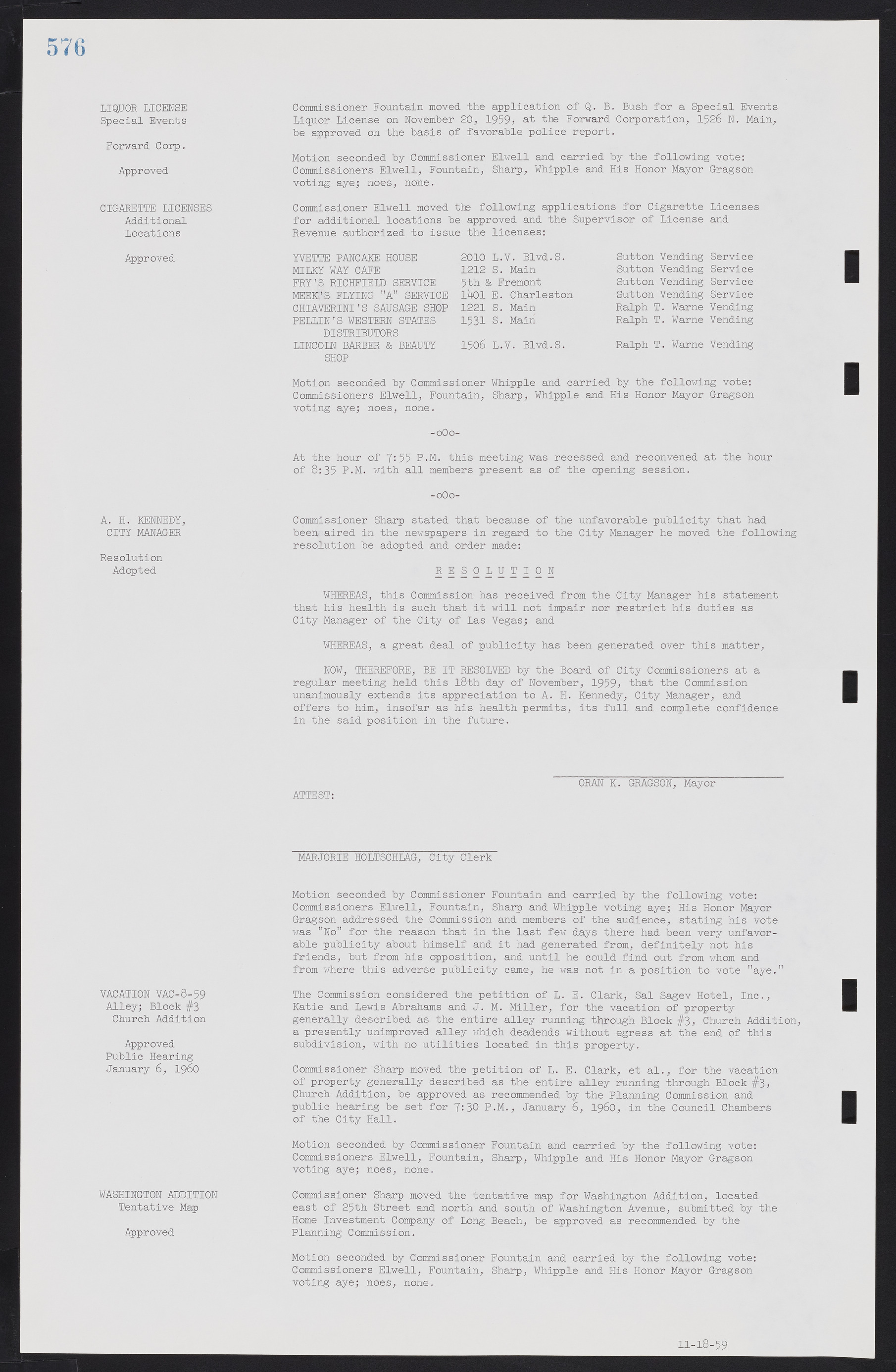 Las Vegas City Commission Minutes, November 20, 1957 to December 2, 1959, lvc000011-612