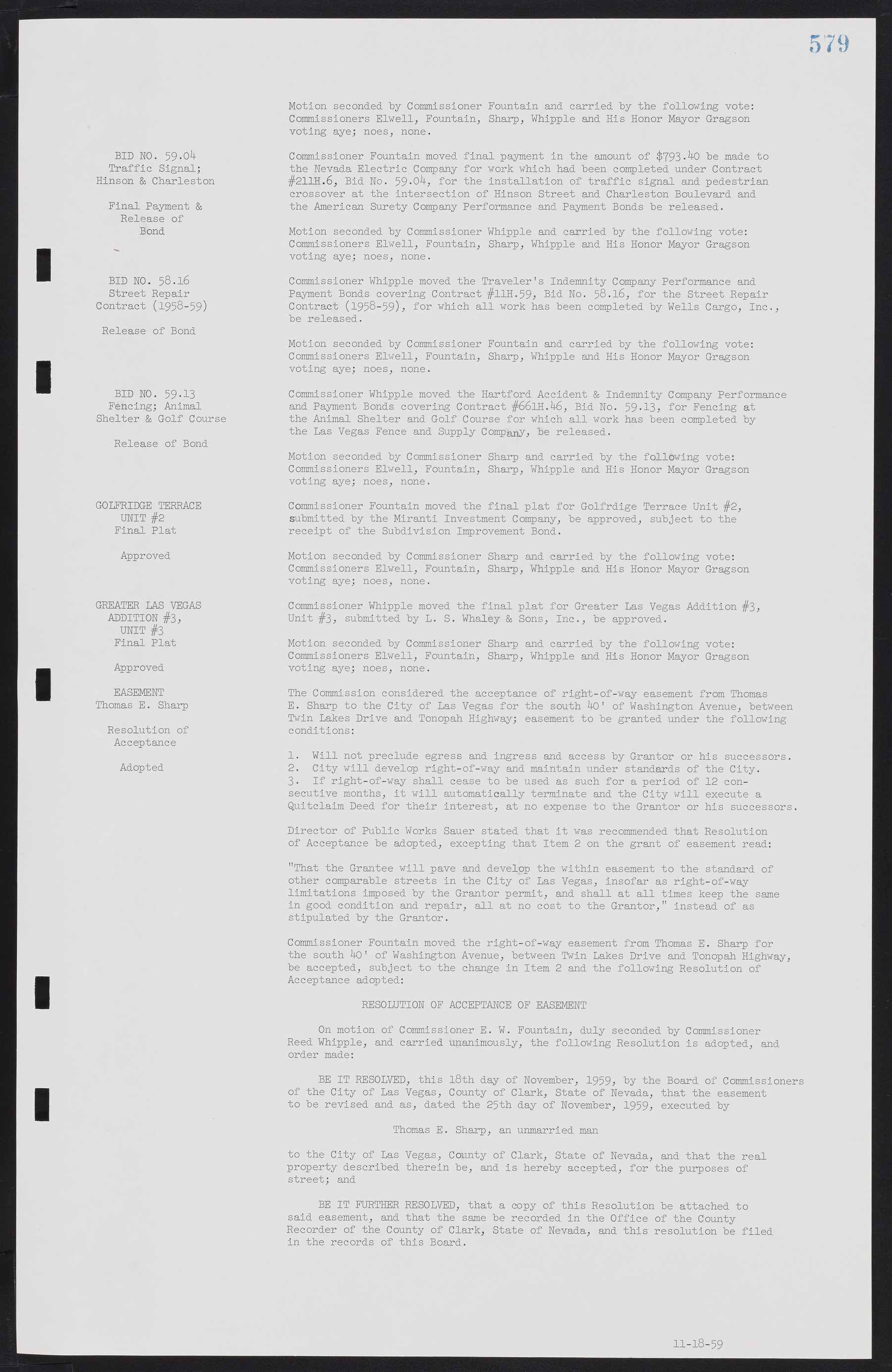 Las Vegas City Commission Minutes, November 20, 1957 to December 2, 1959, lvc000011-615