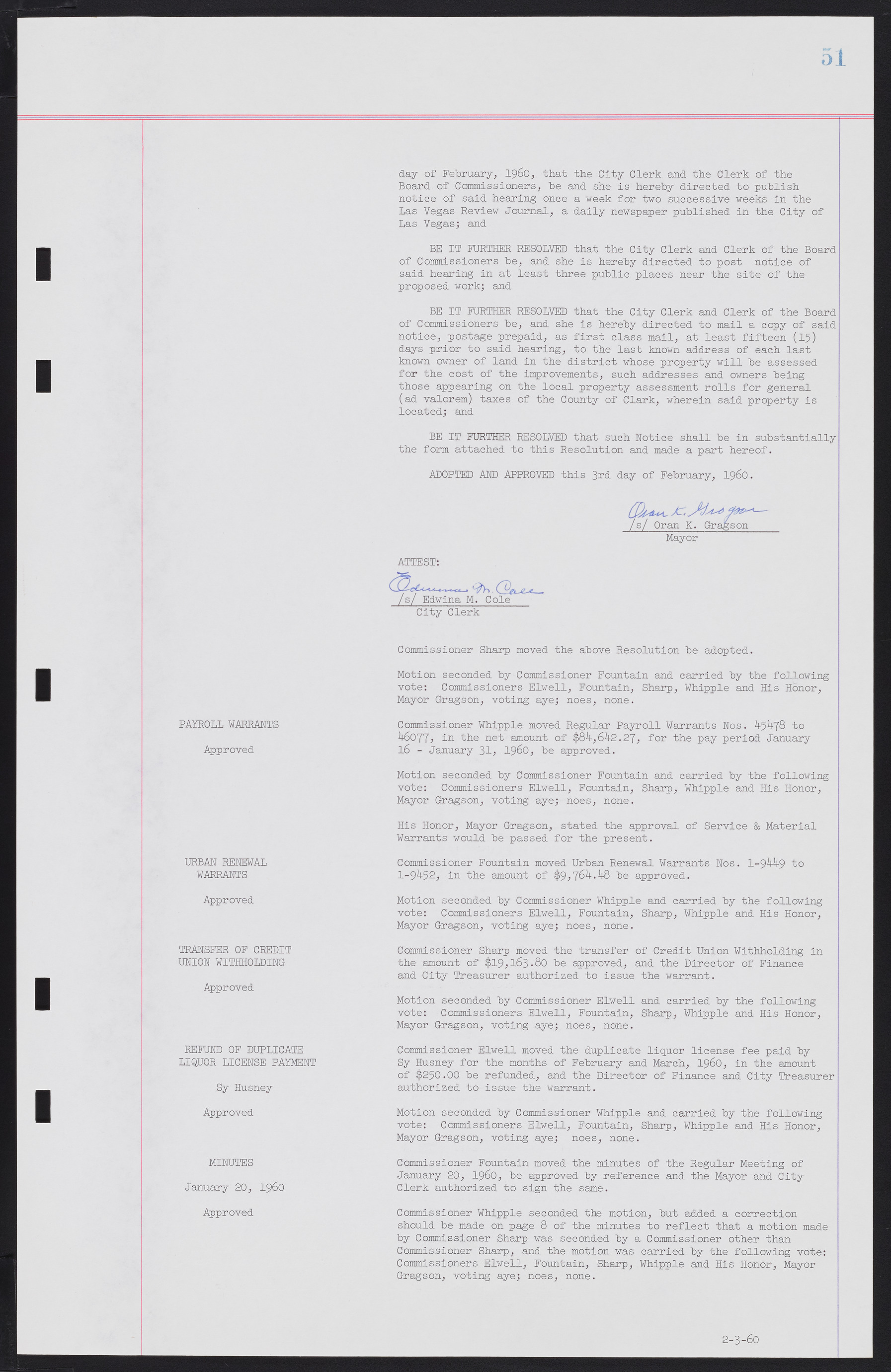 Las Vegas City Commission Minutes, December 8, 1959 to February 17, 1960, lvc000012-55