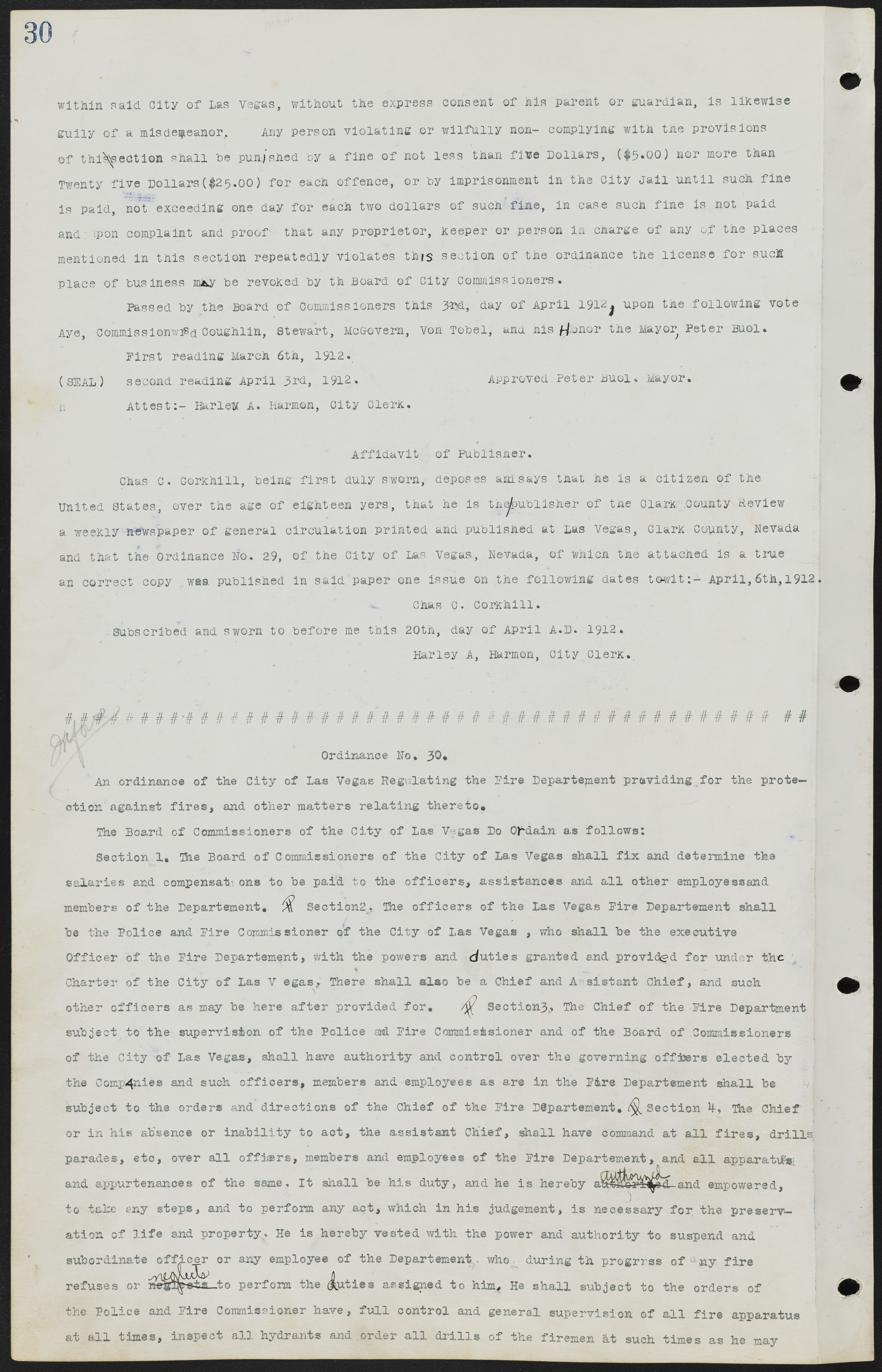 Las Vegas City Ordinances, July 18, 1911 to March 31, 1933, lvc000013-34