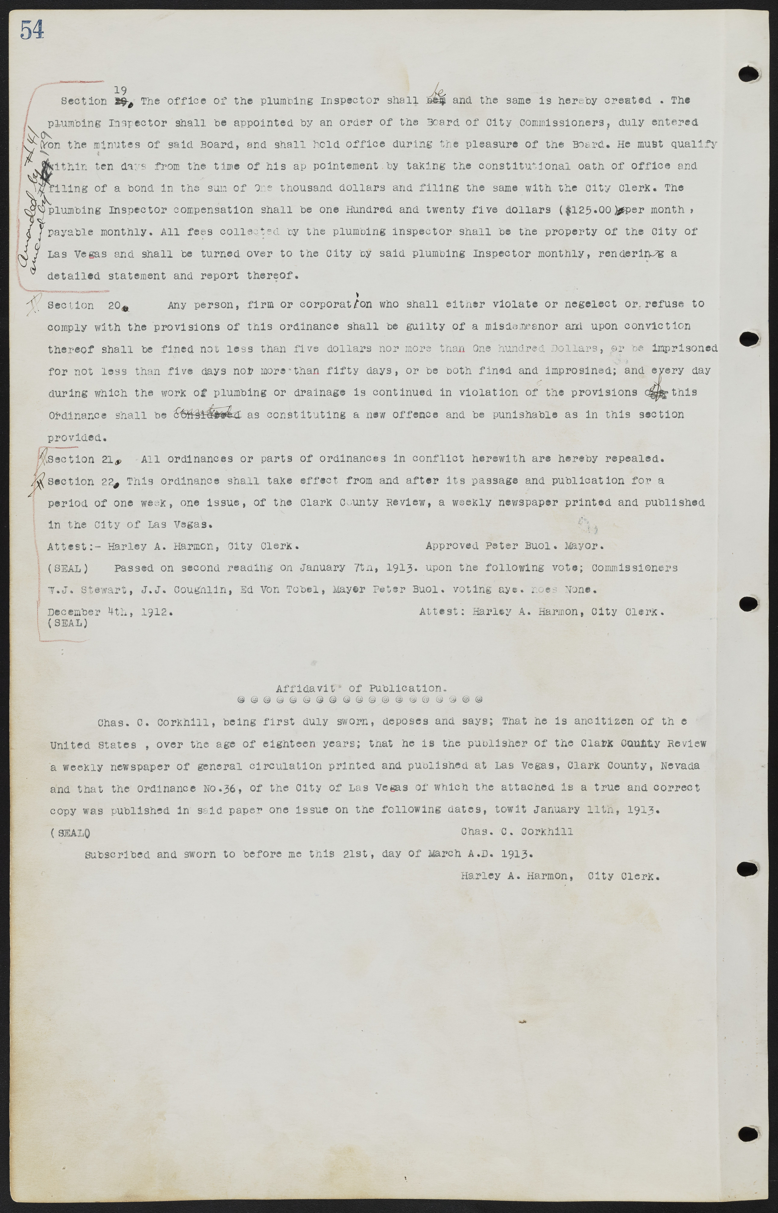 Las Vegas City Ordinances, July 18, 1911 to March 31, 1933, lvc000013-58