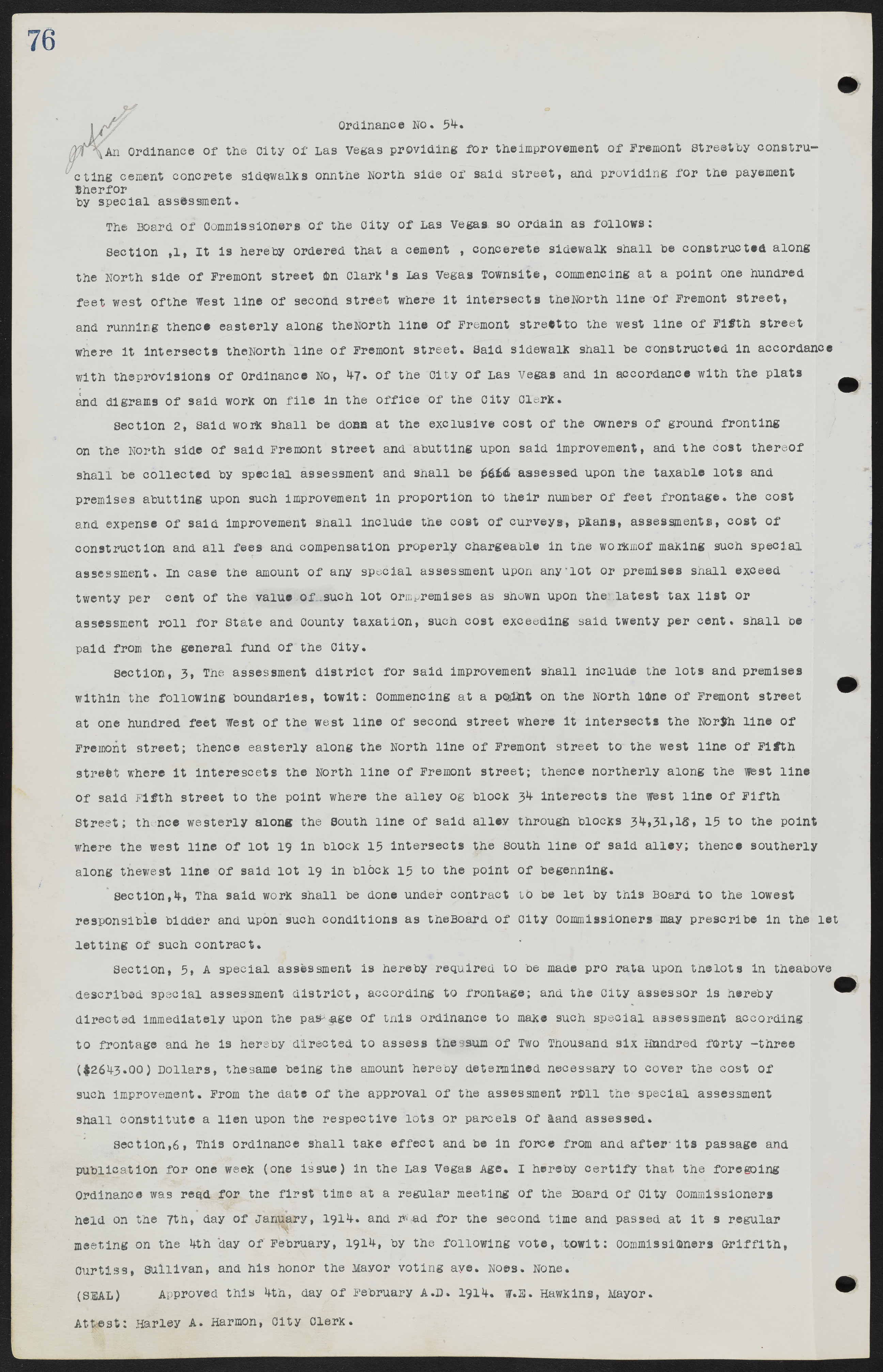 Las Vegas City Ordinances, July 18, 1911 to March 31, 1933, lvc000013-80