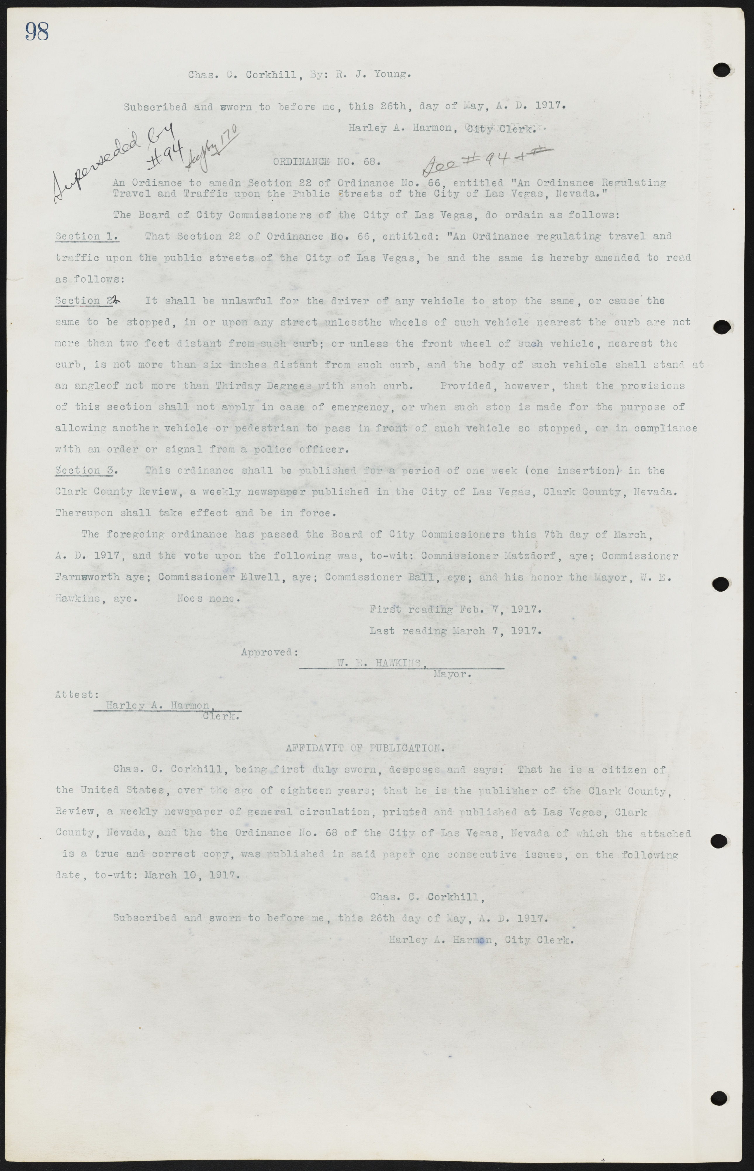 Las Vegas City Ordinances, July 18, 1911 to March 31, 1933, lvc000013-102