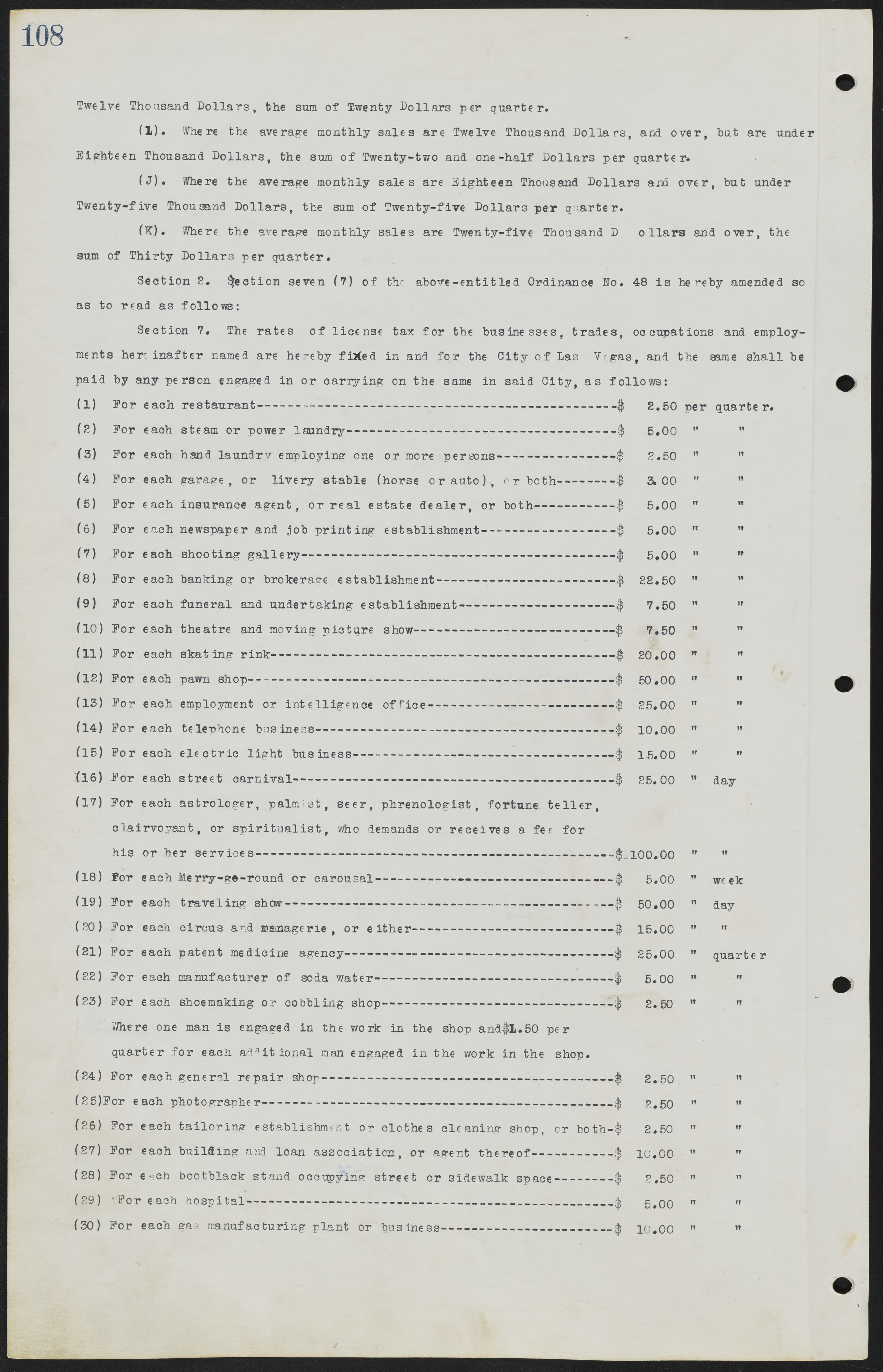 Las Vegas City Ordinances, July 18, 1911 to March 31, 1933, lvc000013-112