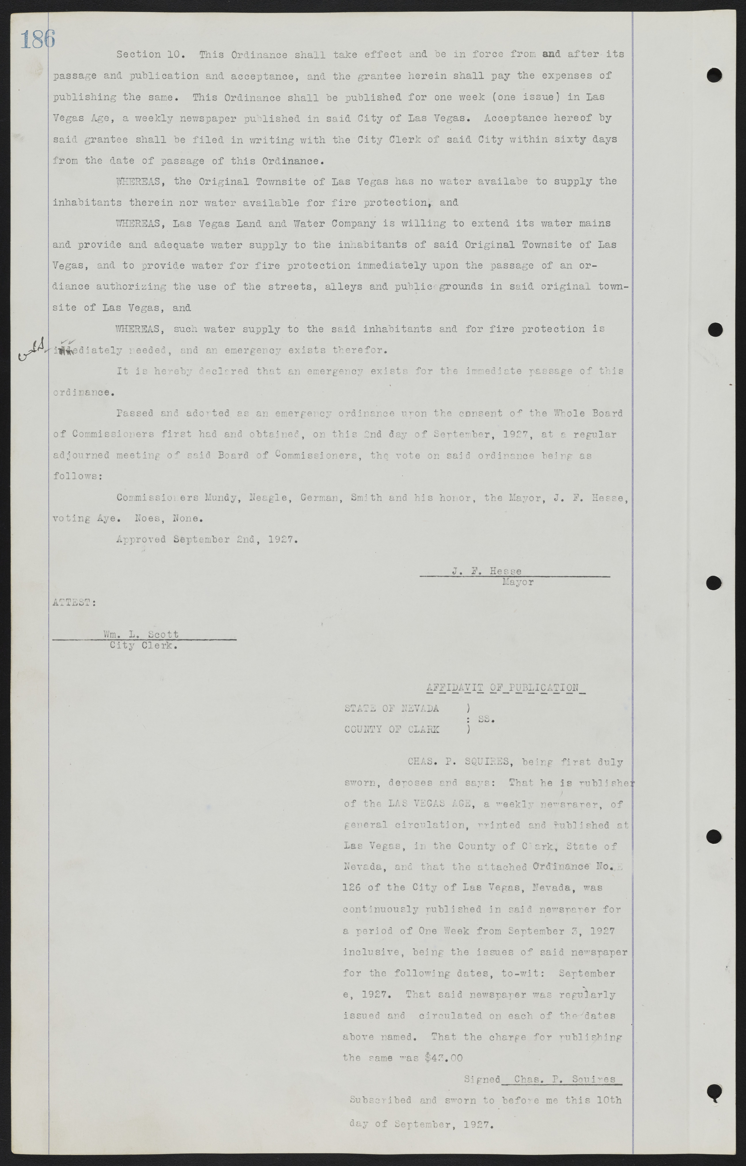 Las Vegas City Ordinances, July 18, 1911 to March 31, 1933, lvc000013-190