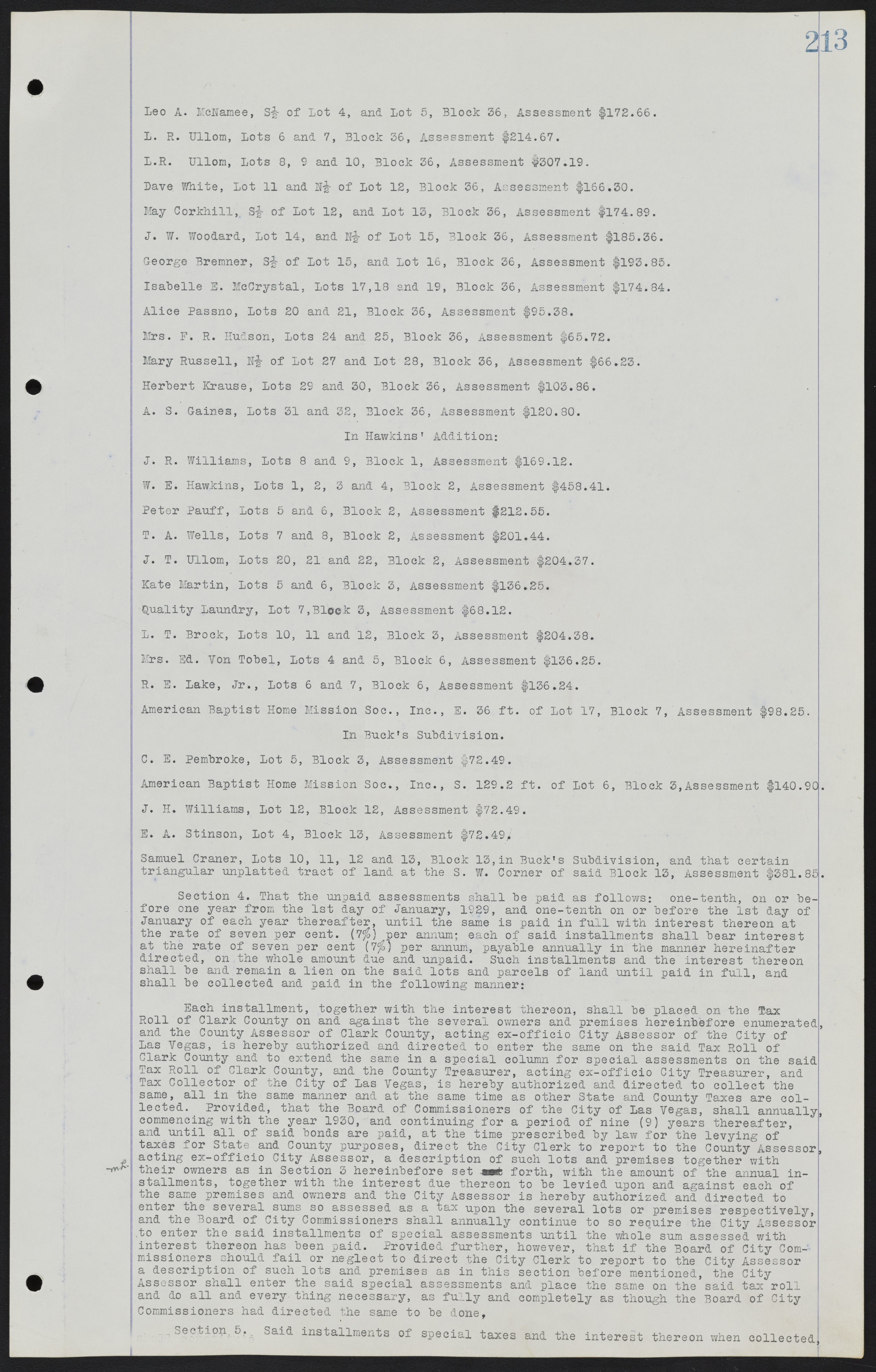 Las Vegas City Ordinances, July 18, 1911 to March 31, 1933, lvc000013-217