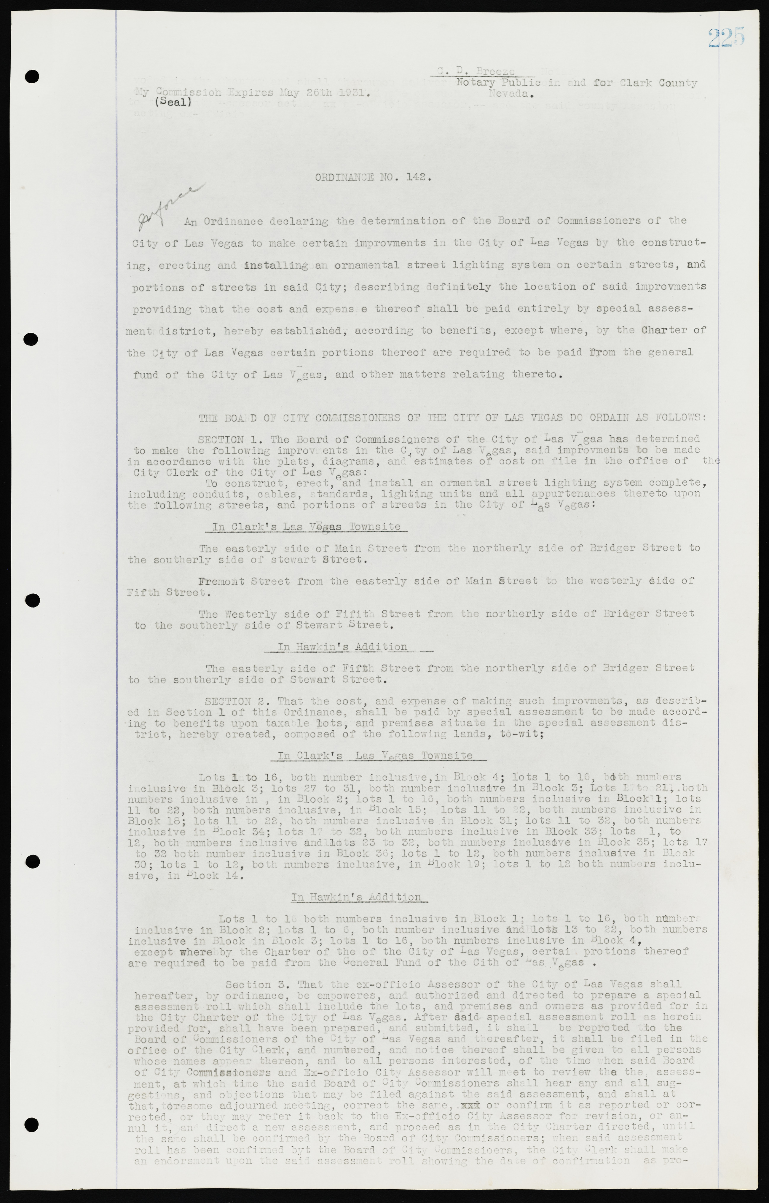 Las Vegas City Ordinances, July 18, 1911 to March 31, 1933, lvc000013-229