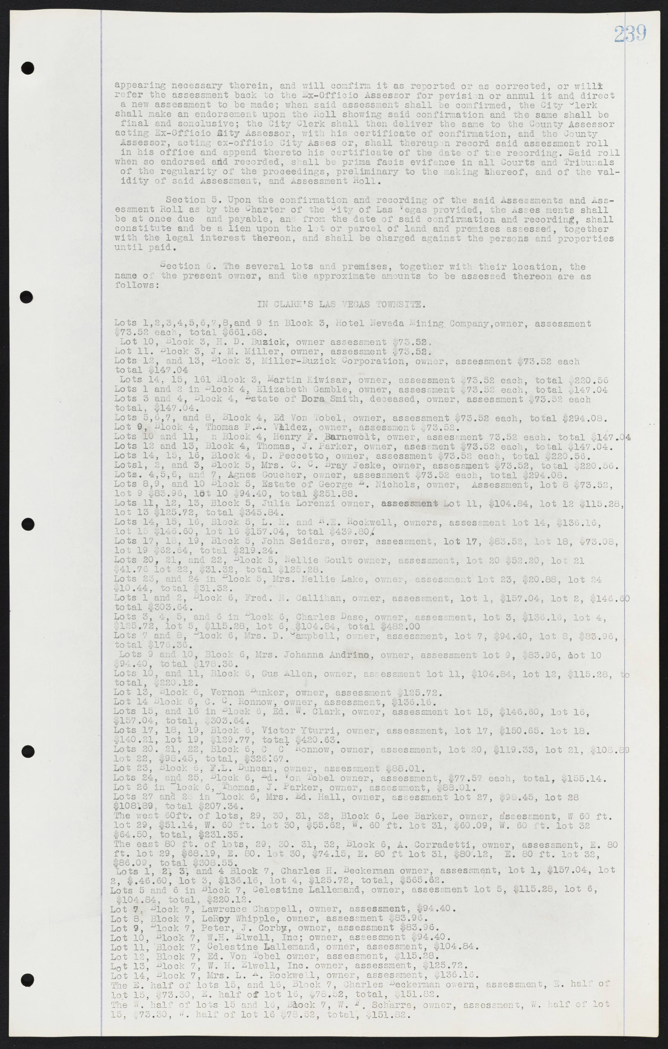 Las Vegas City Ordinances, July 18, 1911 to March 31, 1933, lvc000013-243