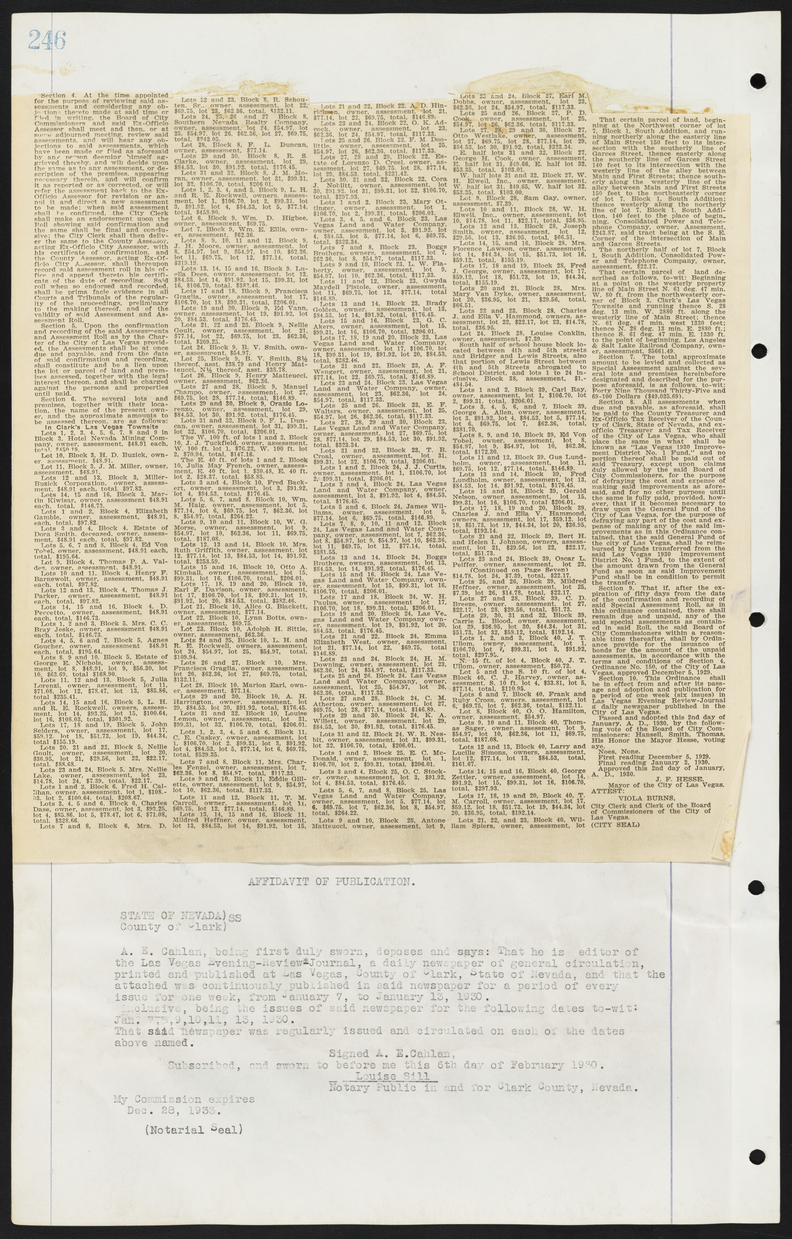 Las Vegas City Ordinances, July 18, 1911 to March 31, 1933, lvc000013-250