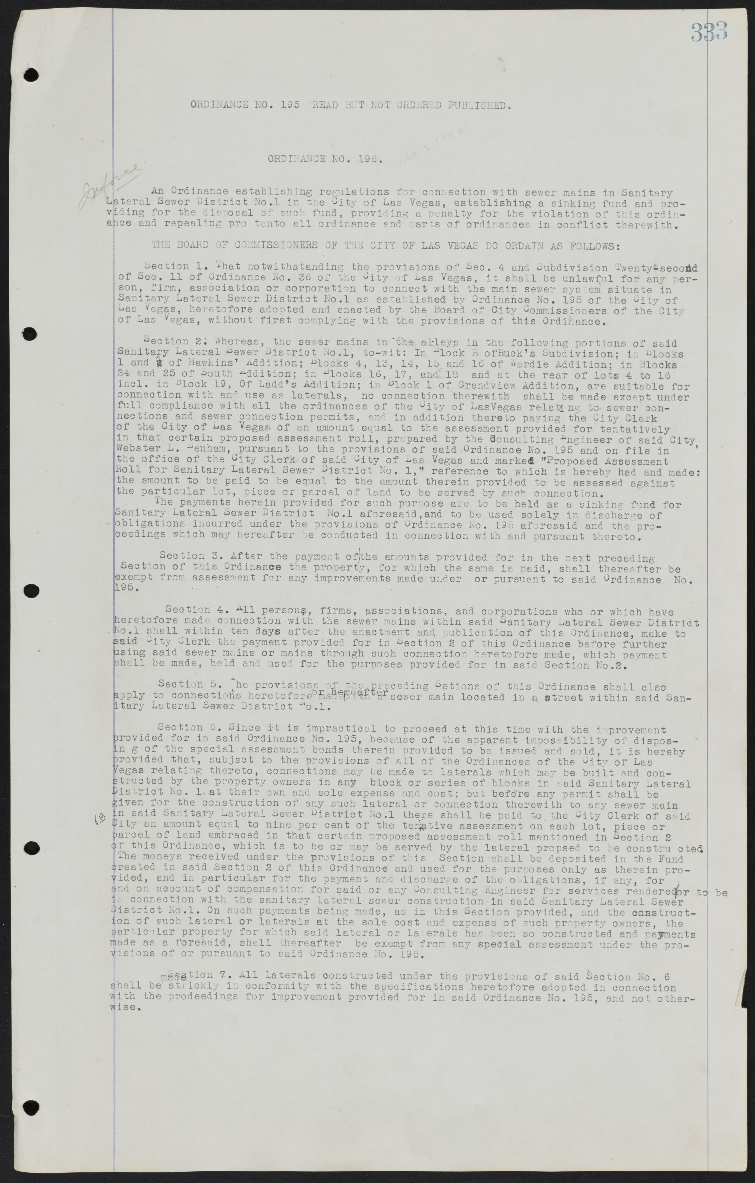 Las Vegas City Ordinances, July 18, 1911 to March 31, 1933, lvc000013-337