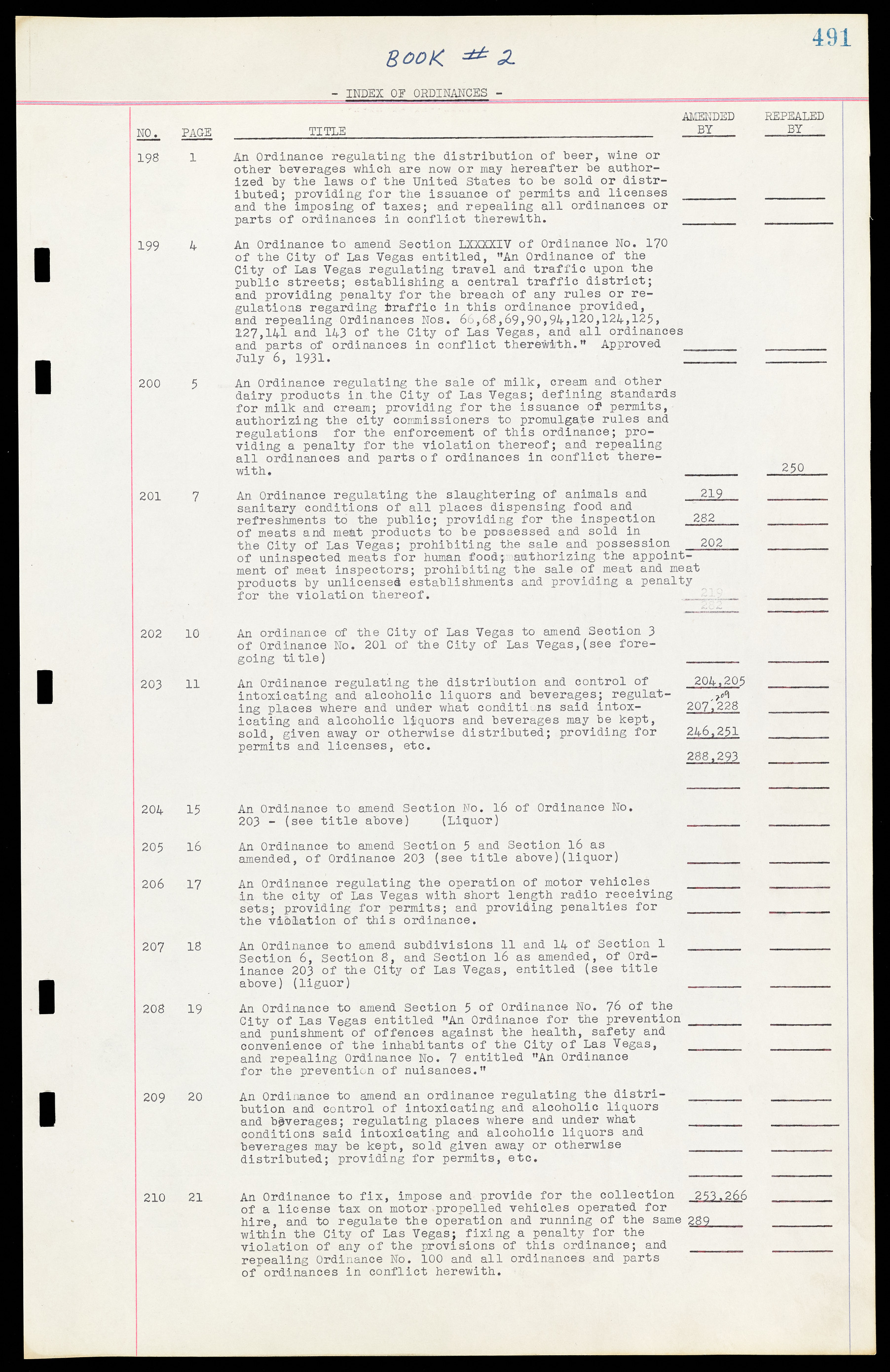 Las Vegas City Ordinances, March 31, 1933 to October 25, 1950, lvc000014-7