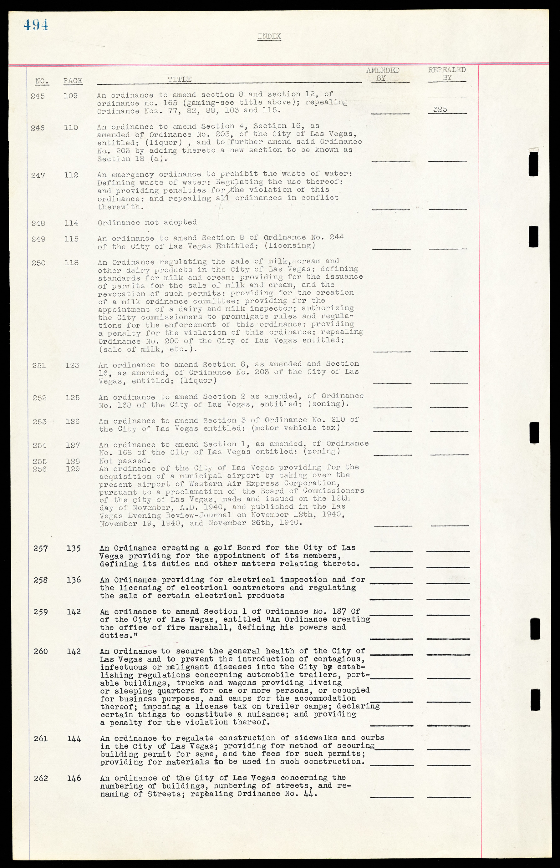 Las Vegas City Ordinances, March 31, 1933 to October 25, 1950, lvc000014-10