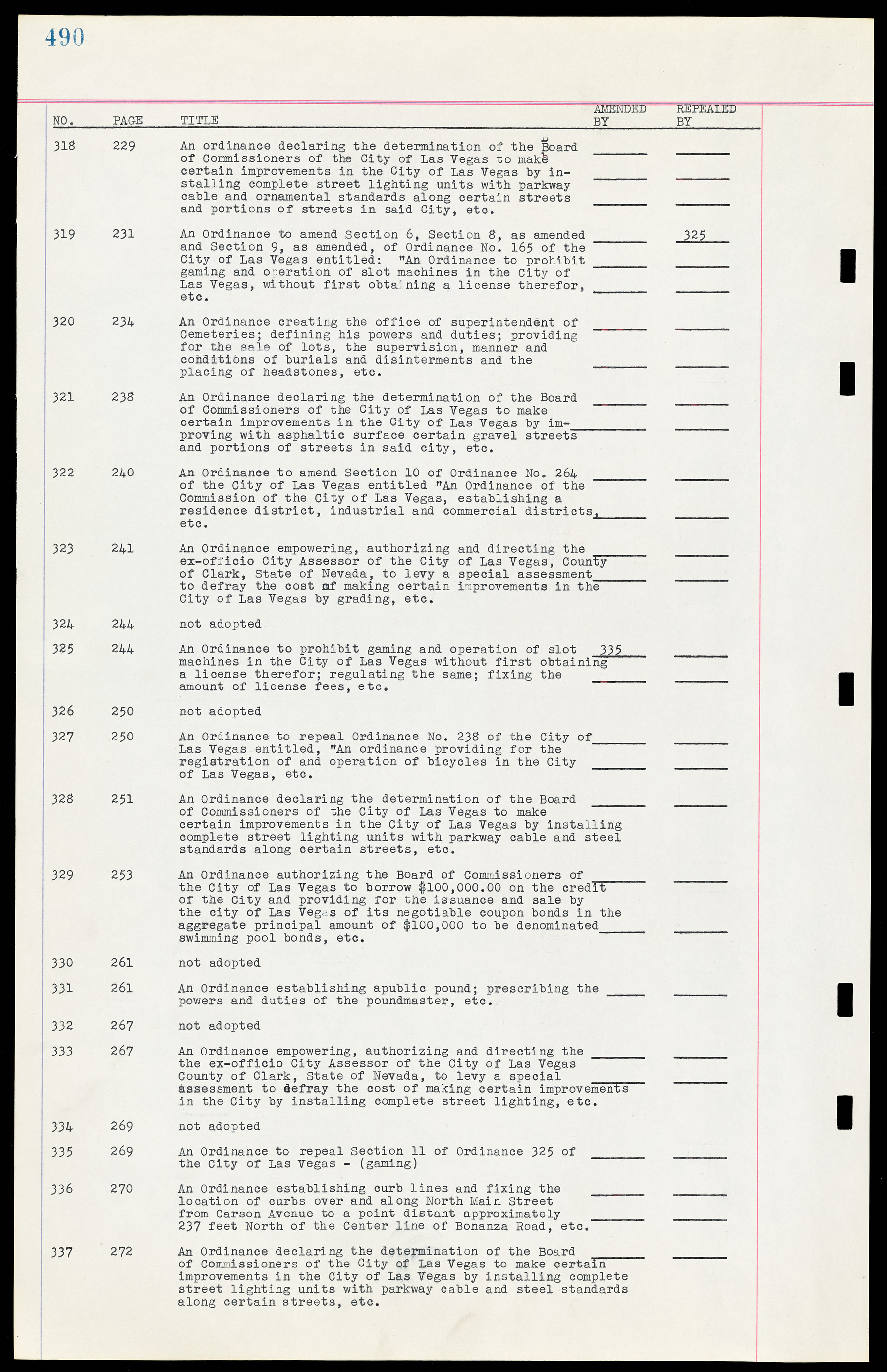 Las Vegas City Ordinances, March 31, 1933 to October 25, 1950, lvc000014-14