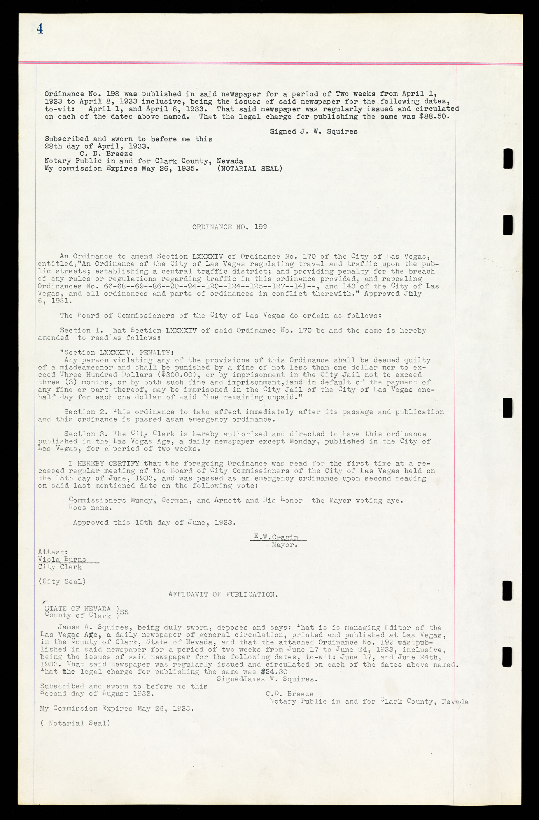 Las Vegas City Ordinances, March 31, 1933 to October 25, 1950, lvc000014-22