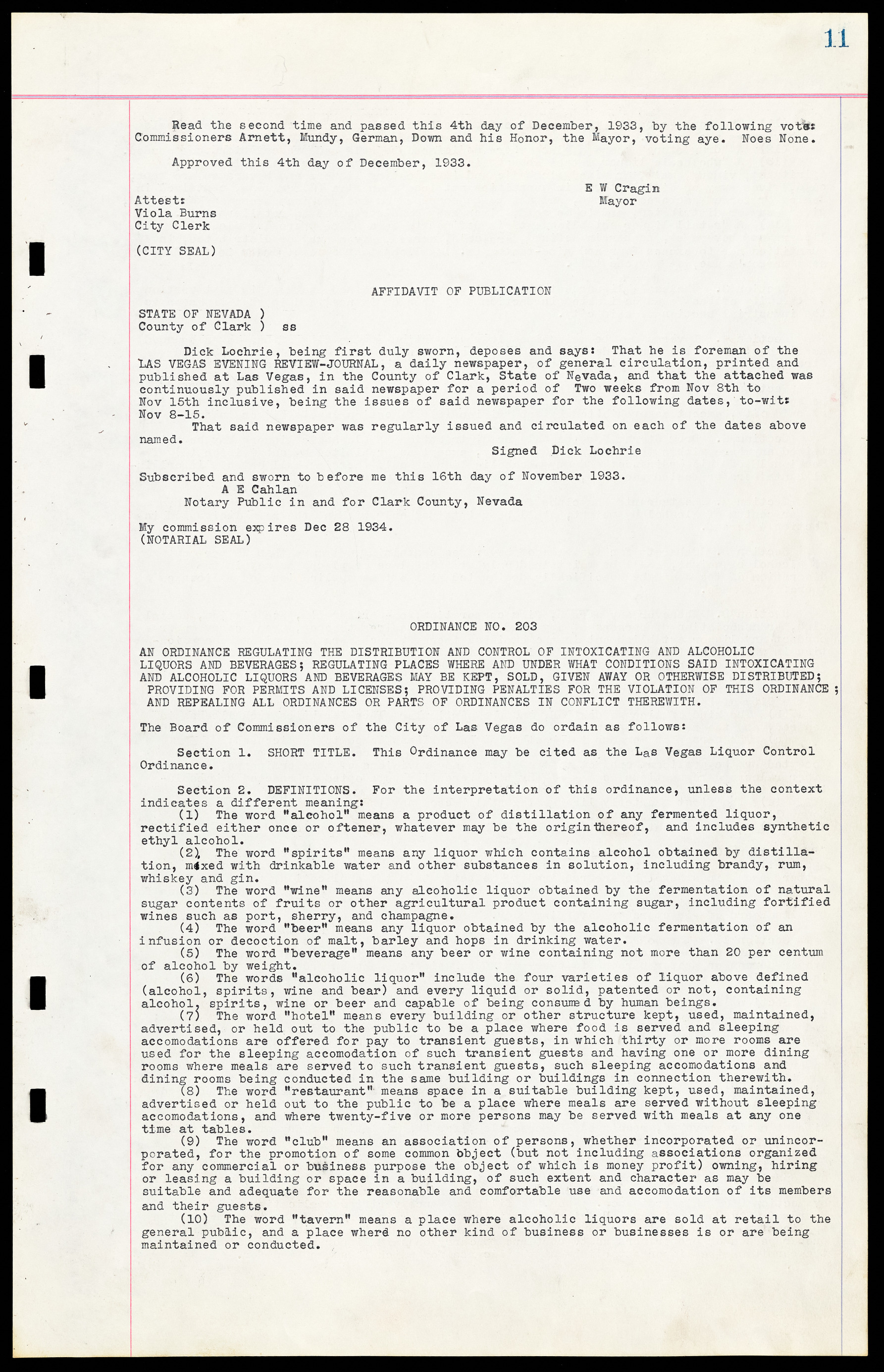 Las Vegas City Ordinances, March 31, 1933 to October 25, 1950, lvc000014-29