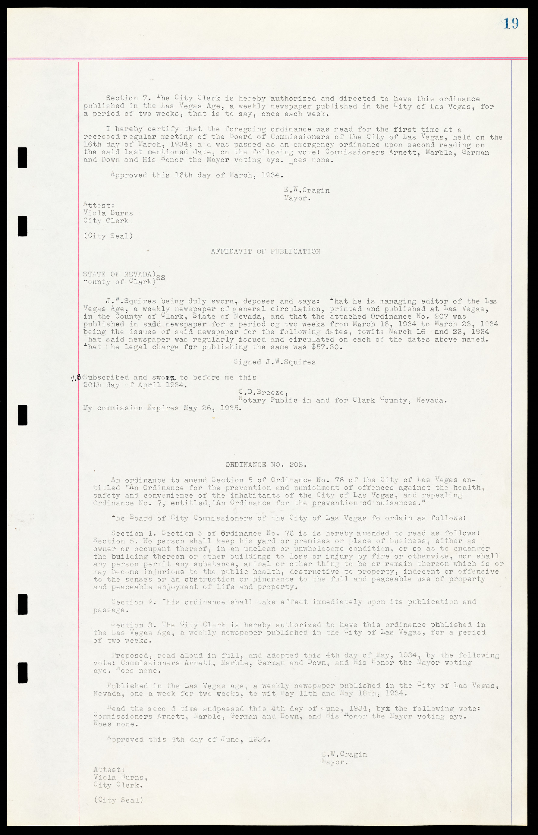 Las Vegas City Ordinances, March 31, 1933 to October 25, 1950, lvc000014-37