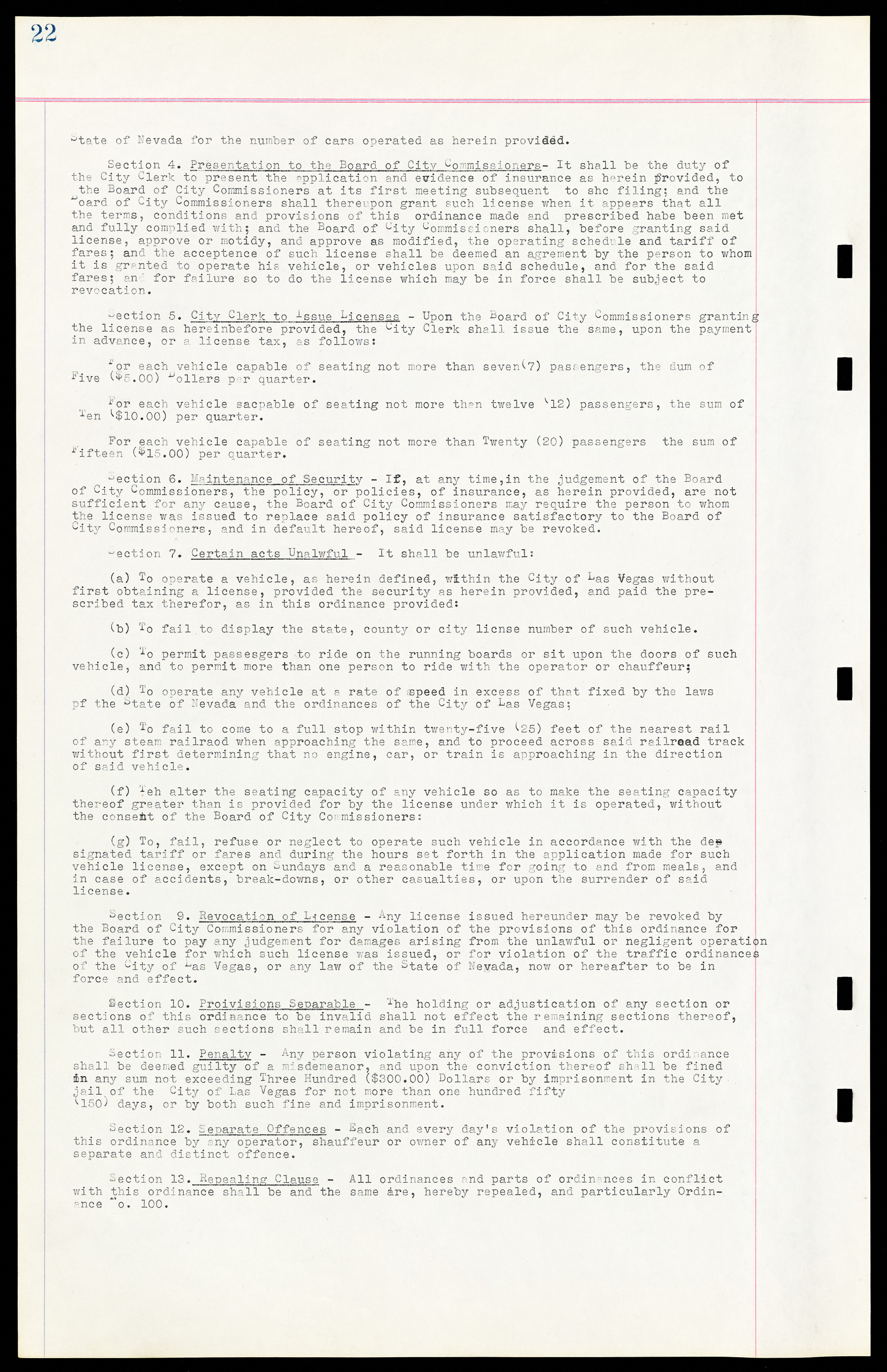 Las Vegas City Ordinances, March 31, 1933 to October 25, 1950, lvc000014-40