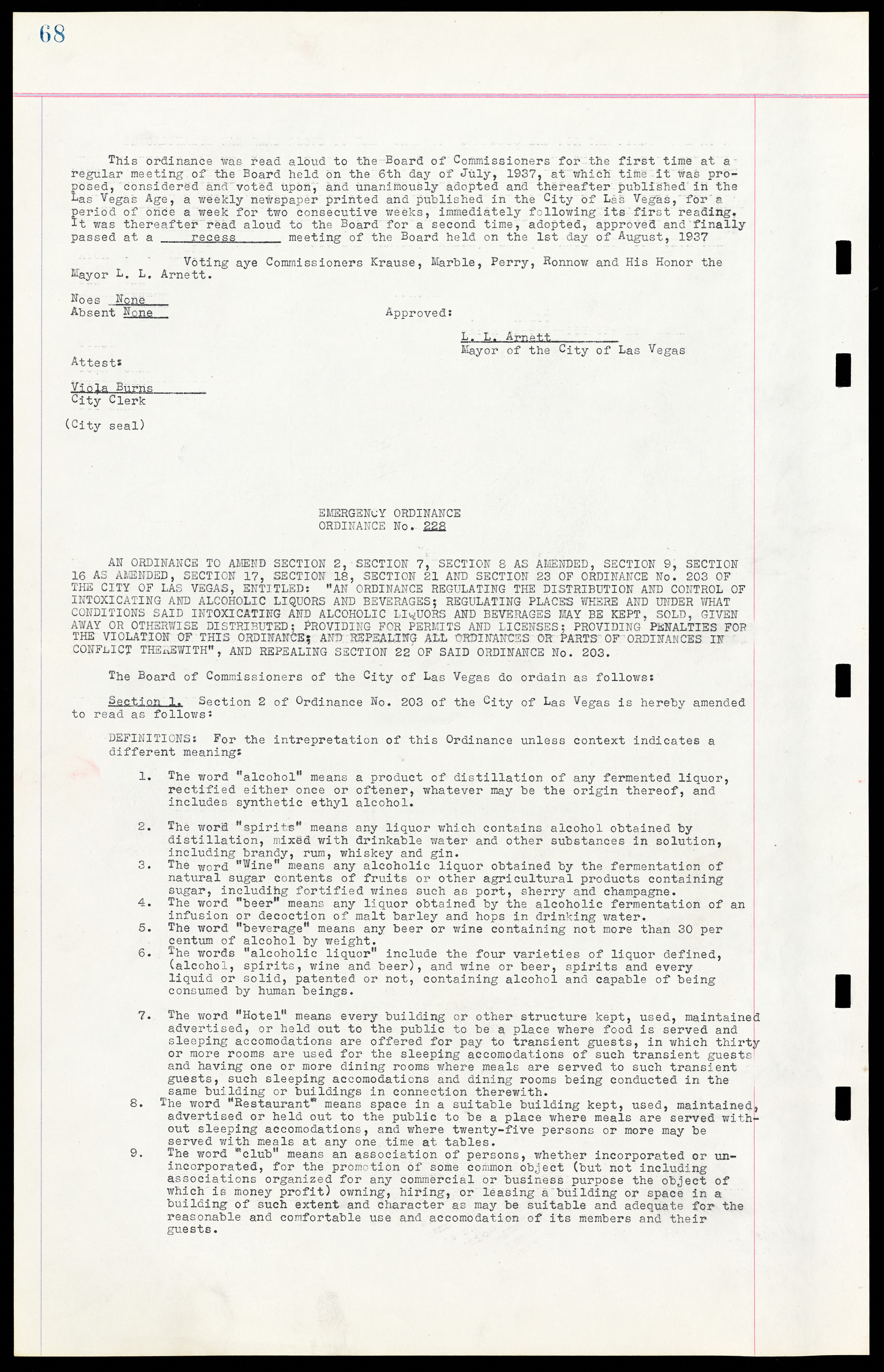 Las Vegas City Ordinances, March 31, 1933 to October 25, 1950, lvc000014-86