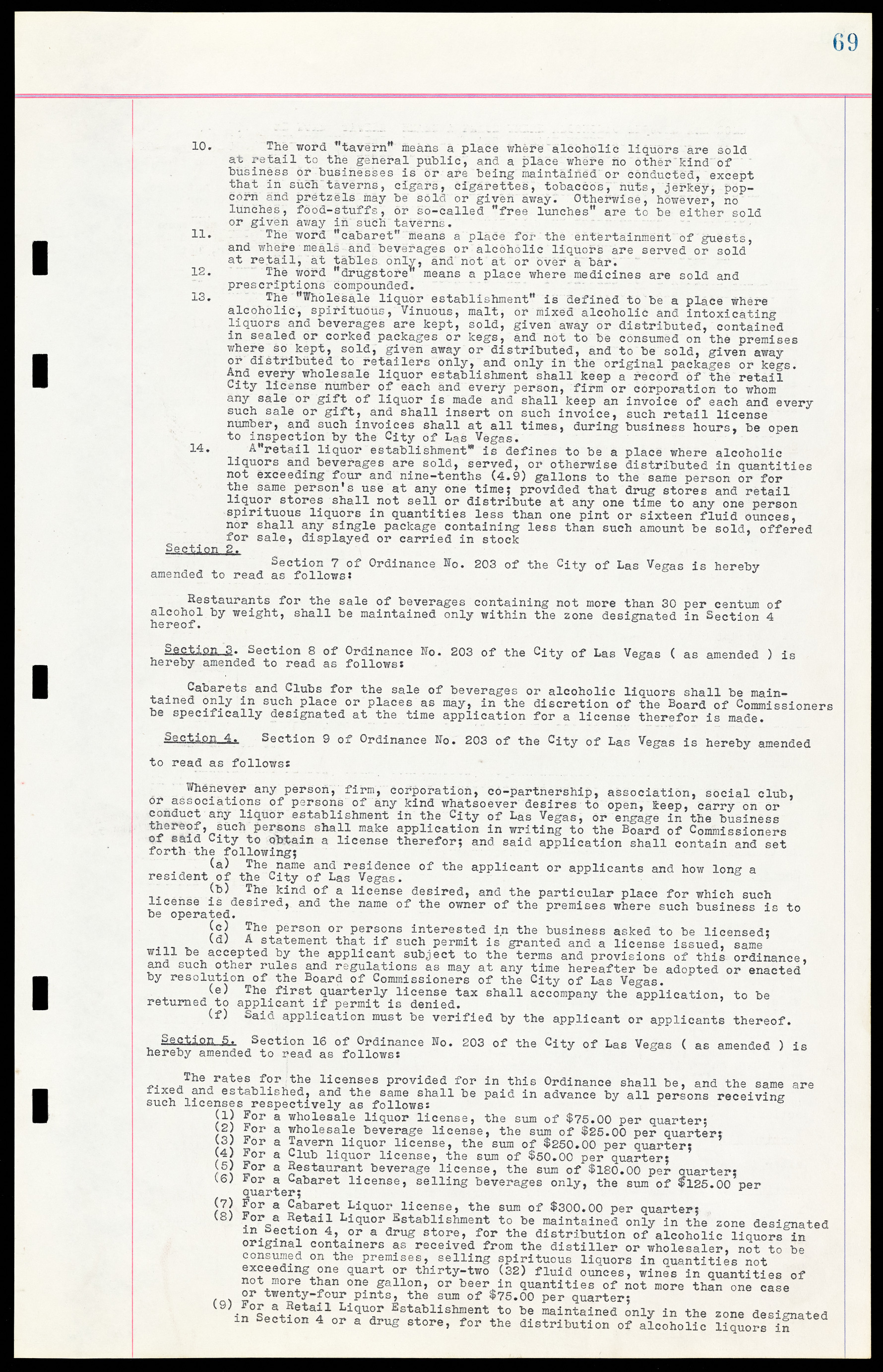 Las Vegas City Ordinances, March 31, 1933 to October 25, 1950, lvc000014-87