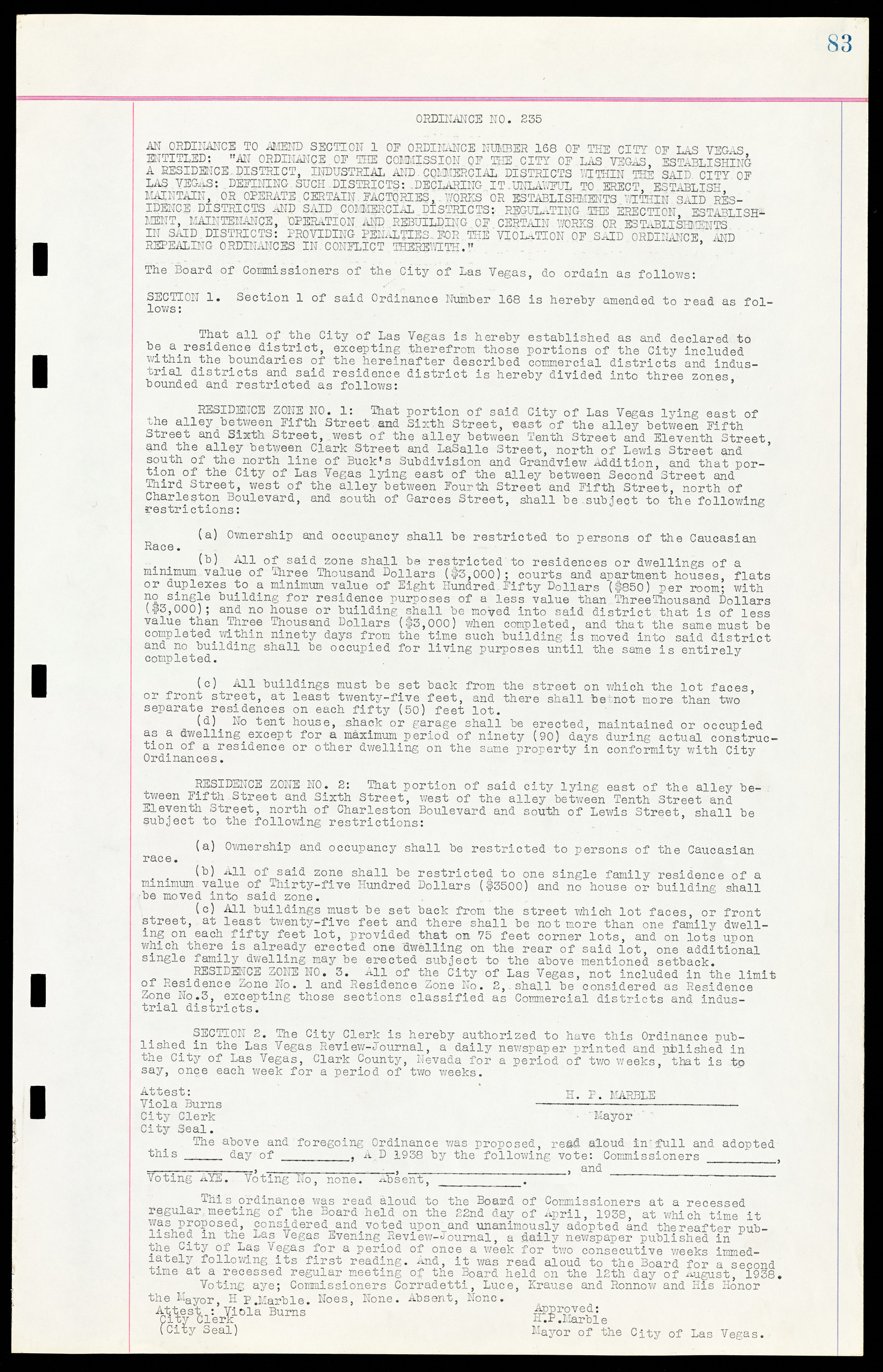 Las Vegas City Ordinances, March 31, 1933 to October 25, 1950, lvc000014-101