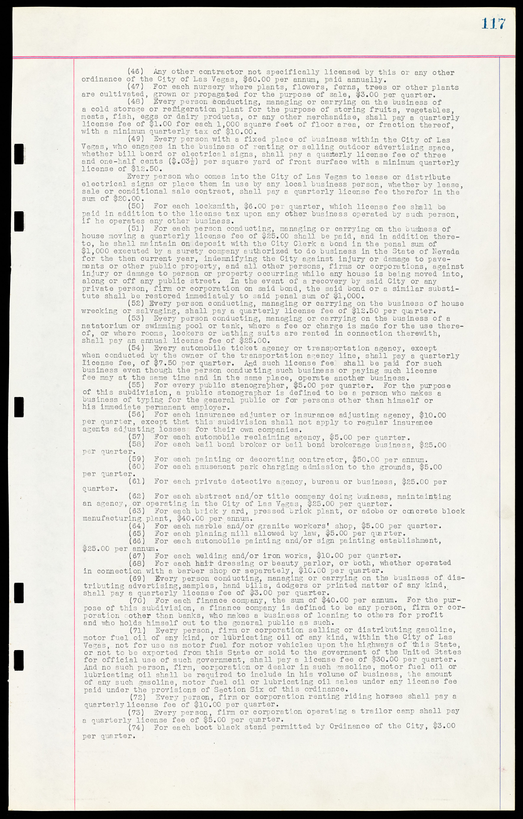 Las Vegas City Ordinances, March 31, 1933 to October 25, 1950, lvc000014-137