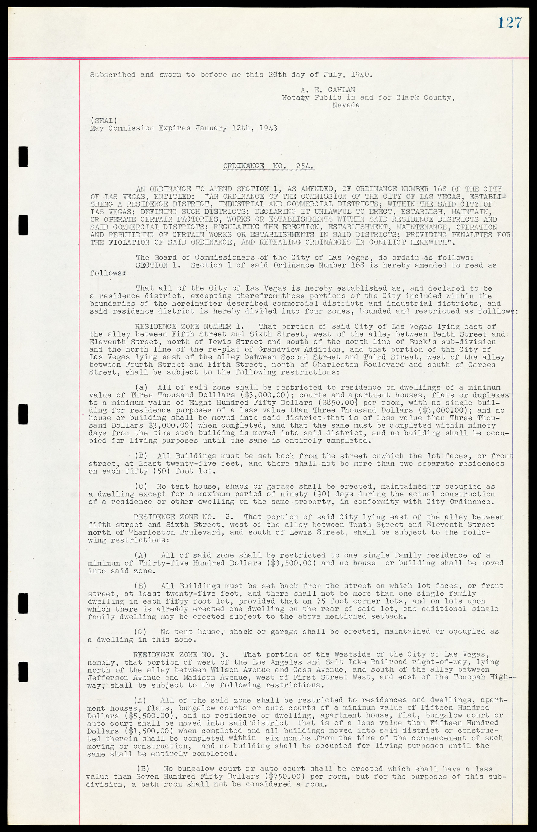 Las Vegas City Ordinances, March 31, 1933 to October 25, 1950, lvc000014-147