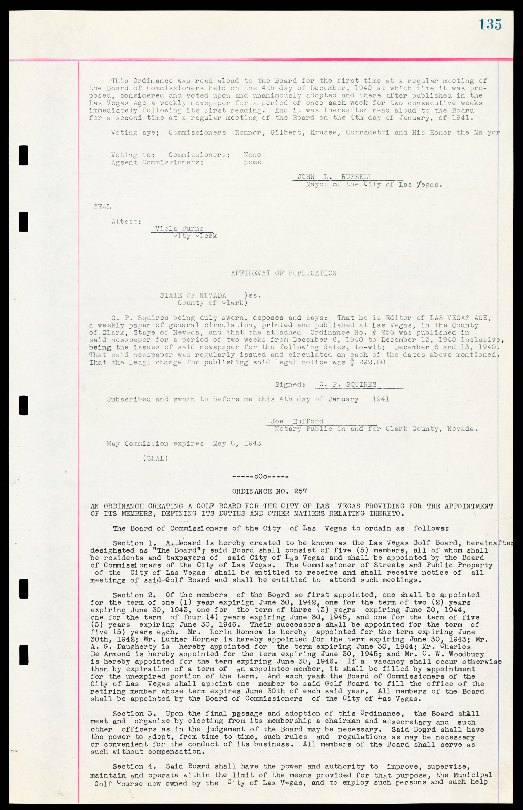 Las Vegas City Ordinances, March 31, 1933 to October 25, 1950, lvc000014-155