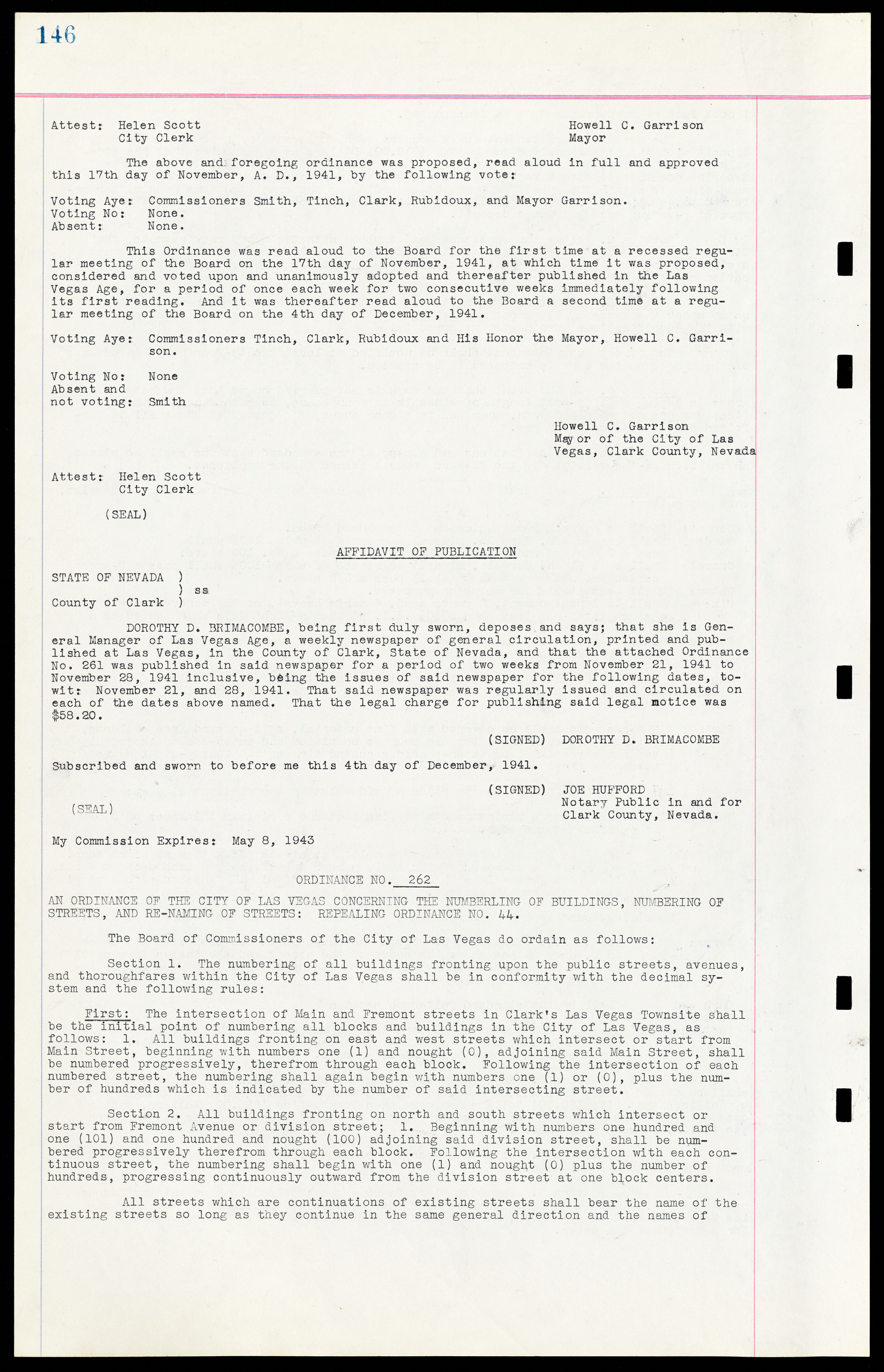 Las Vegas City Ordinances, March 31, 1933 to October 25, 1950, lvc000014-166