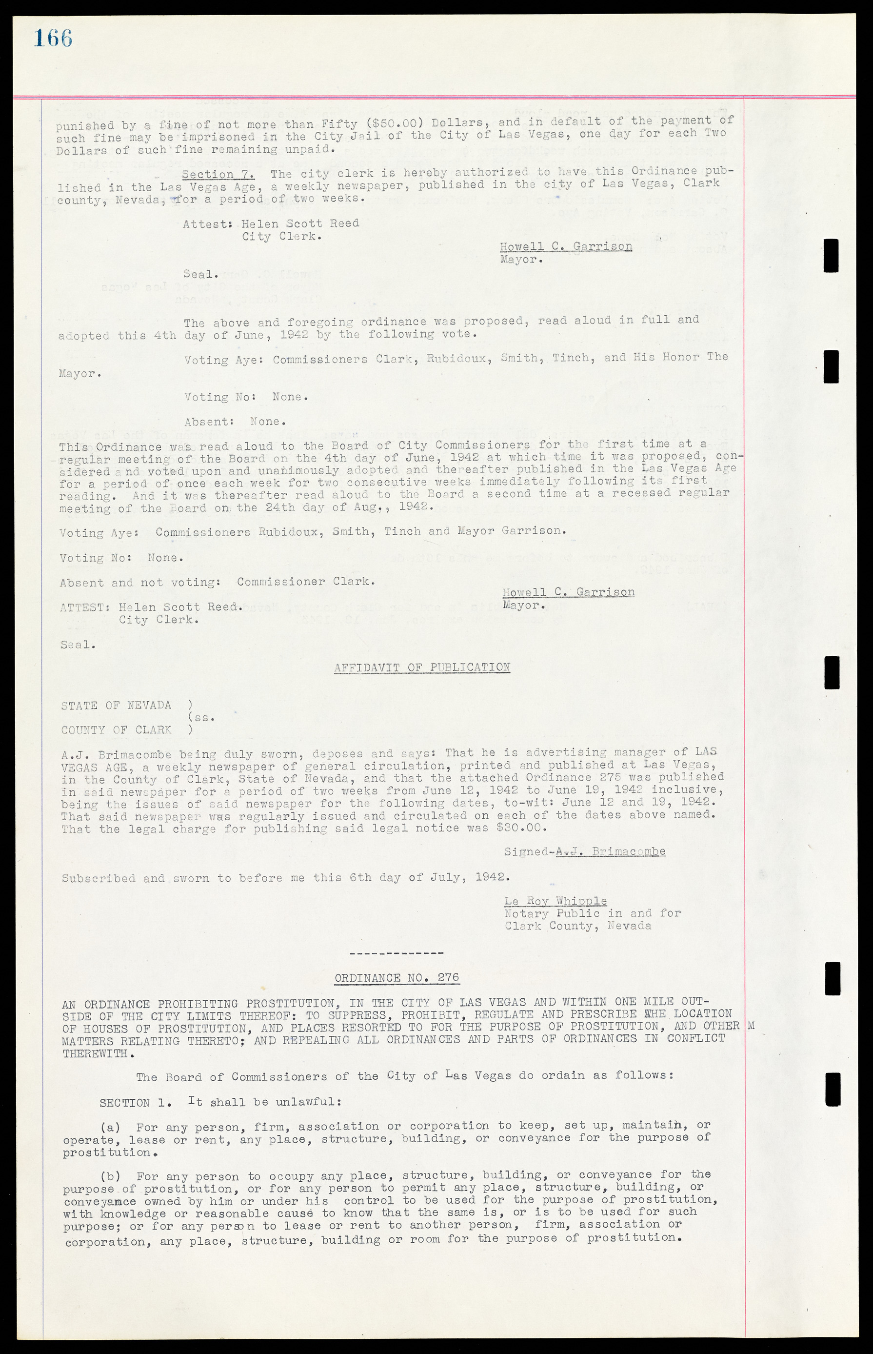 Las Vegas City Ordinances, March 31, 1933 to October 25, 1950, lvc000014-186