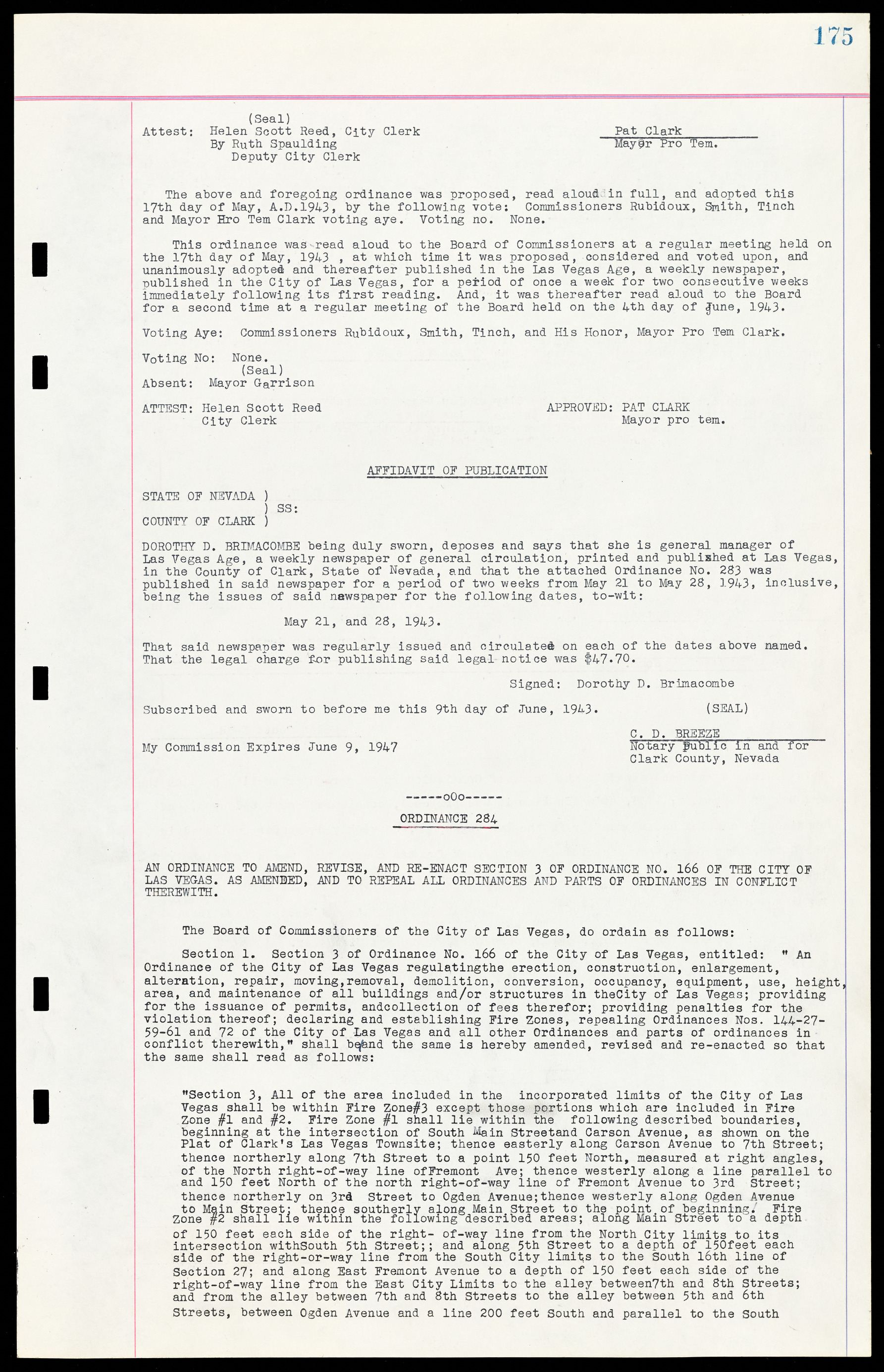 Las Vegas City Ordinances, March 31, 1933 to October 25, 1950, lvc000014-195