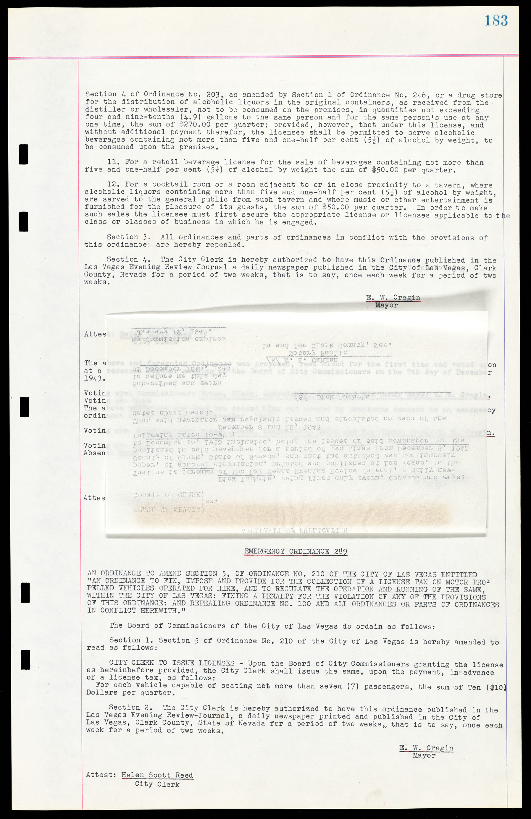 Las Vegas City Ordinances, March 31, 1933 to October 25, 1950, lvc000014-206