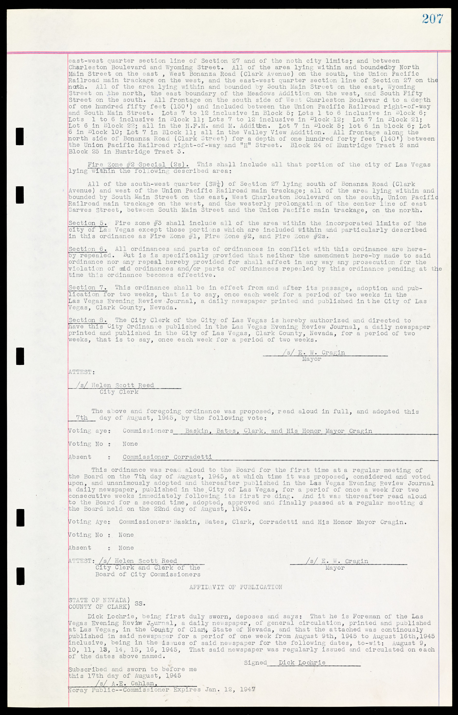 Las Vegas City Ordinances, March 31, 1933 to October 25, 1950, lvc000014-236