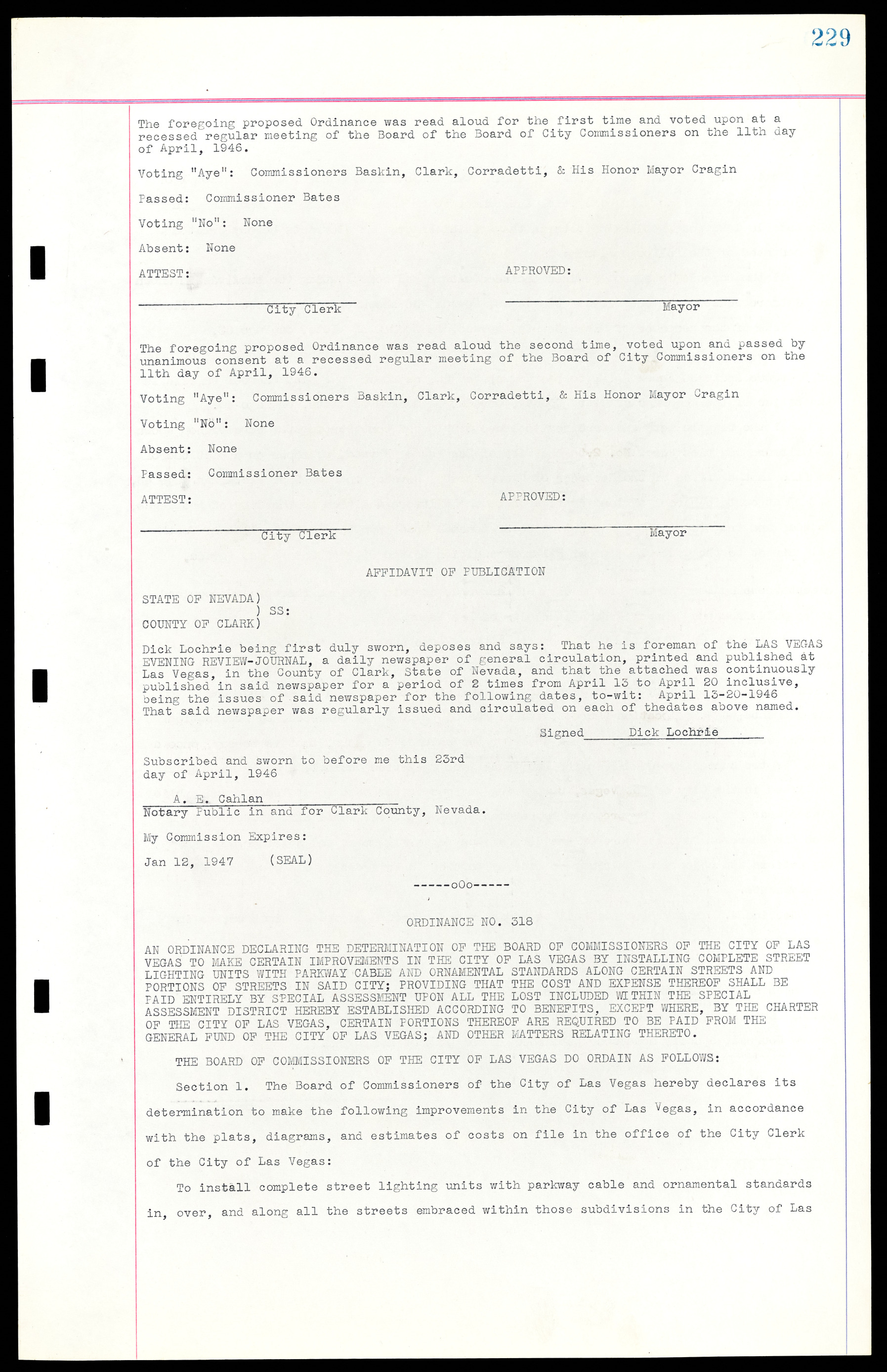 Las Vegas City Ordinances, March 31, 1933 to October 25, 1950, lvc000014-258