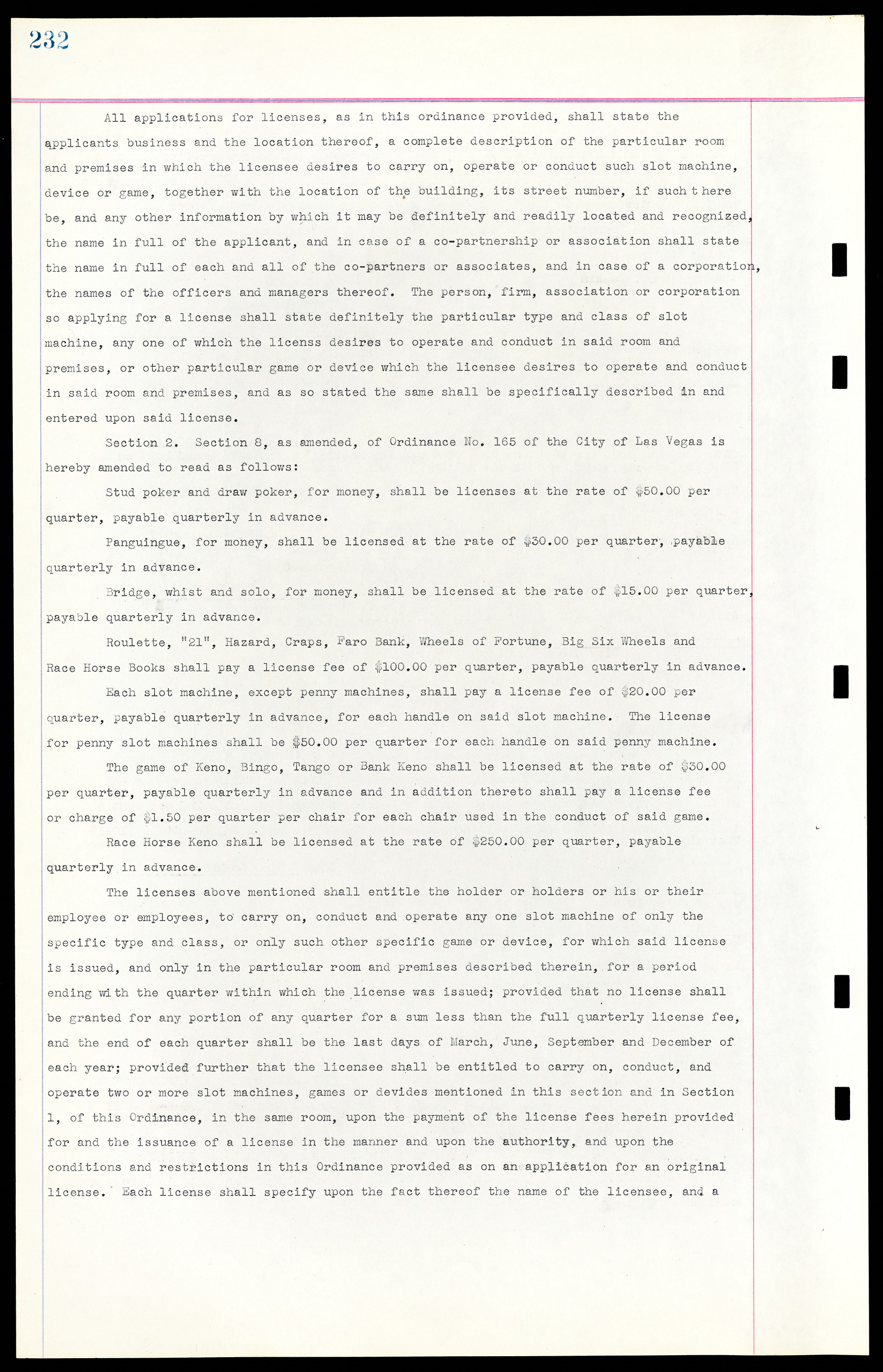 Las Vegas City Ordinances, March 31, 1933 to October 25, 1950, lvc000014-261