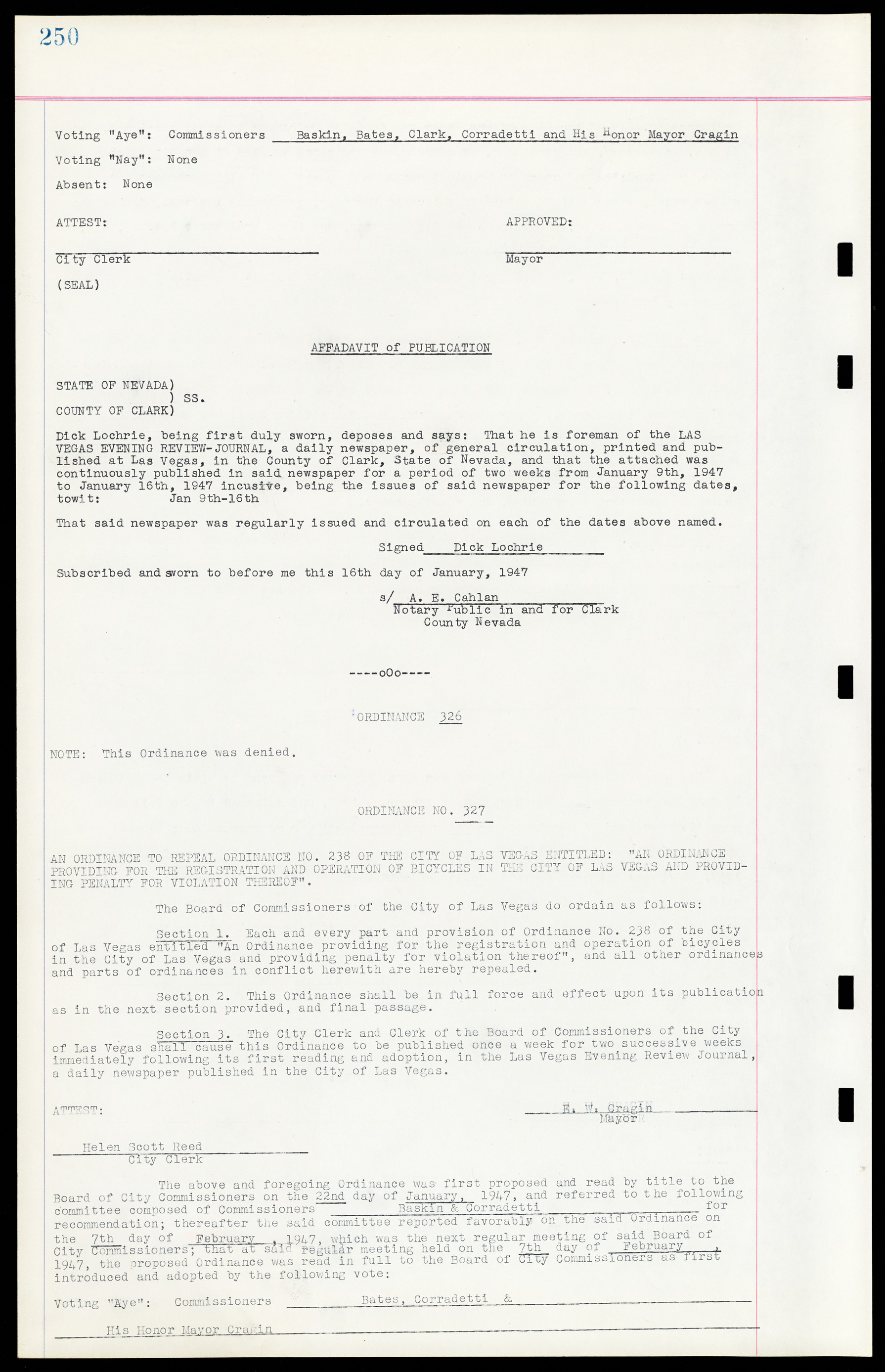 Las Vegas City Ordinances, March 31, 1933 to October 25, 1950, lvc000014-279