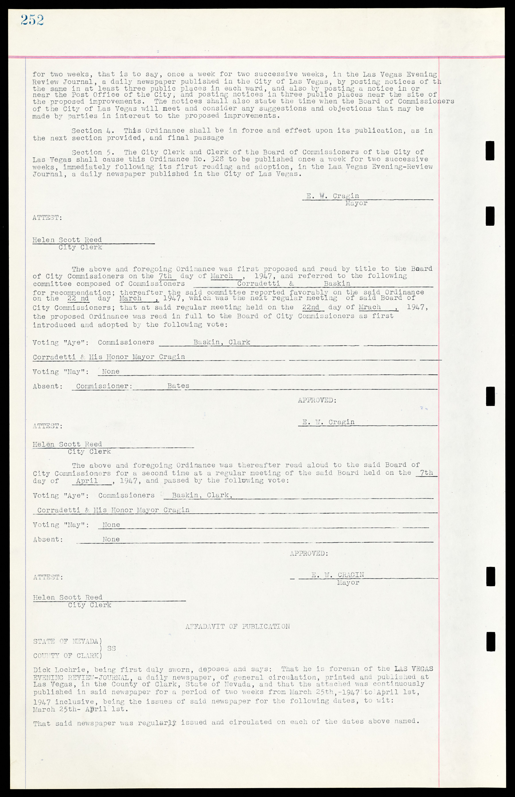 Las Vegas City Ordinances, March 31, 1933 to October 25, 1950, lvc000014-281