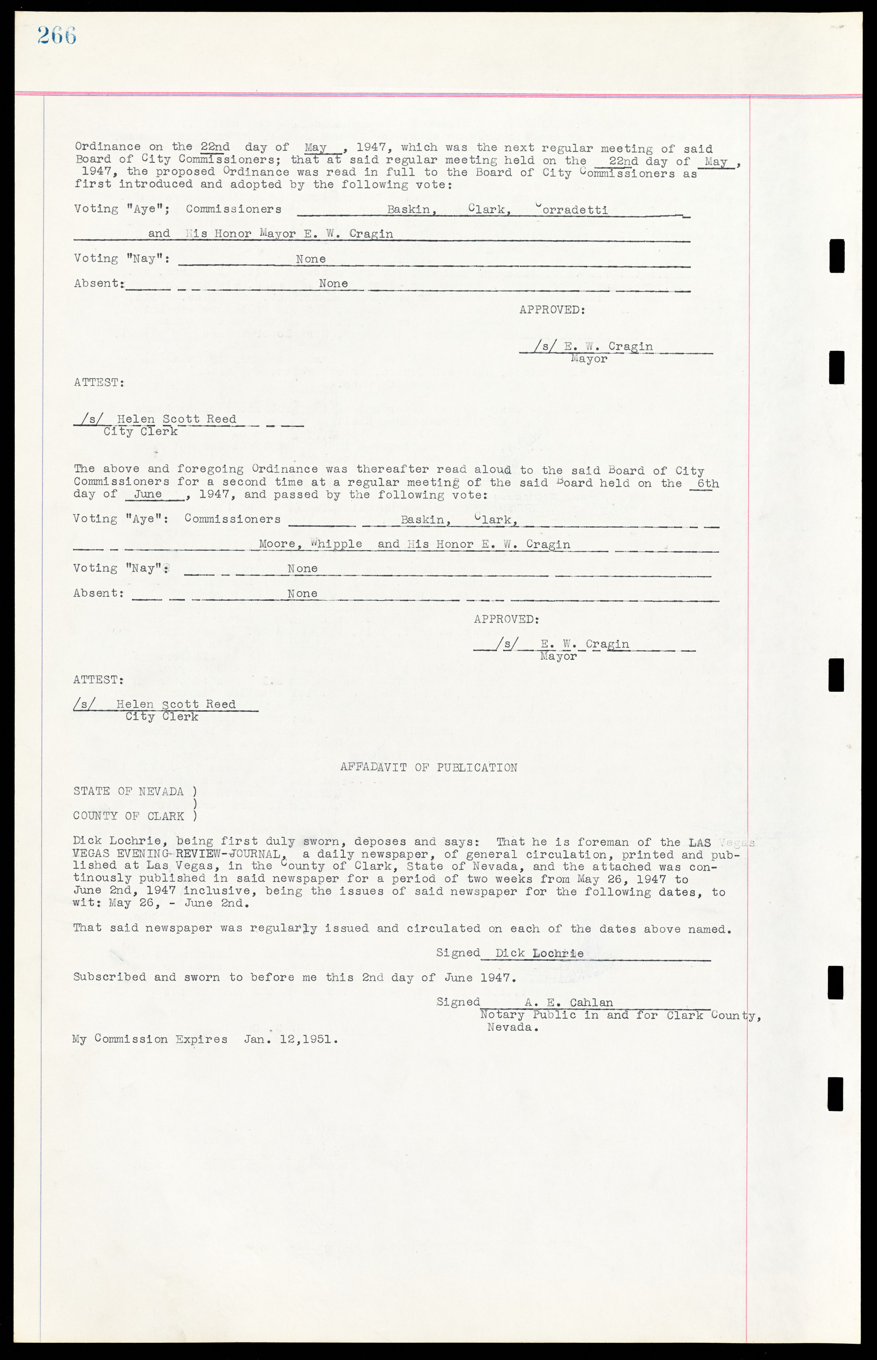 Las Vegas City Ordinances, March 31, 1933 to October 25, 1950, lvc000014-295