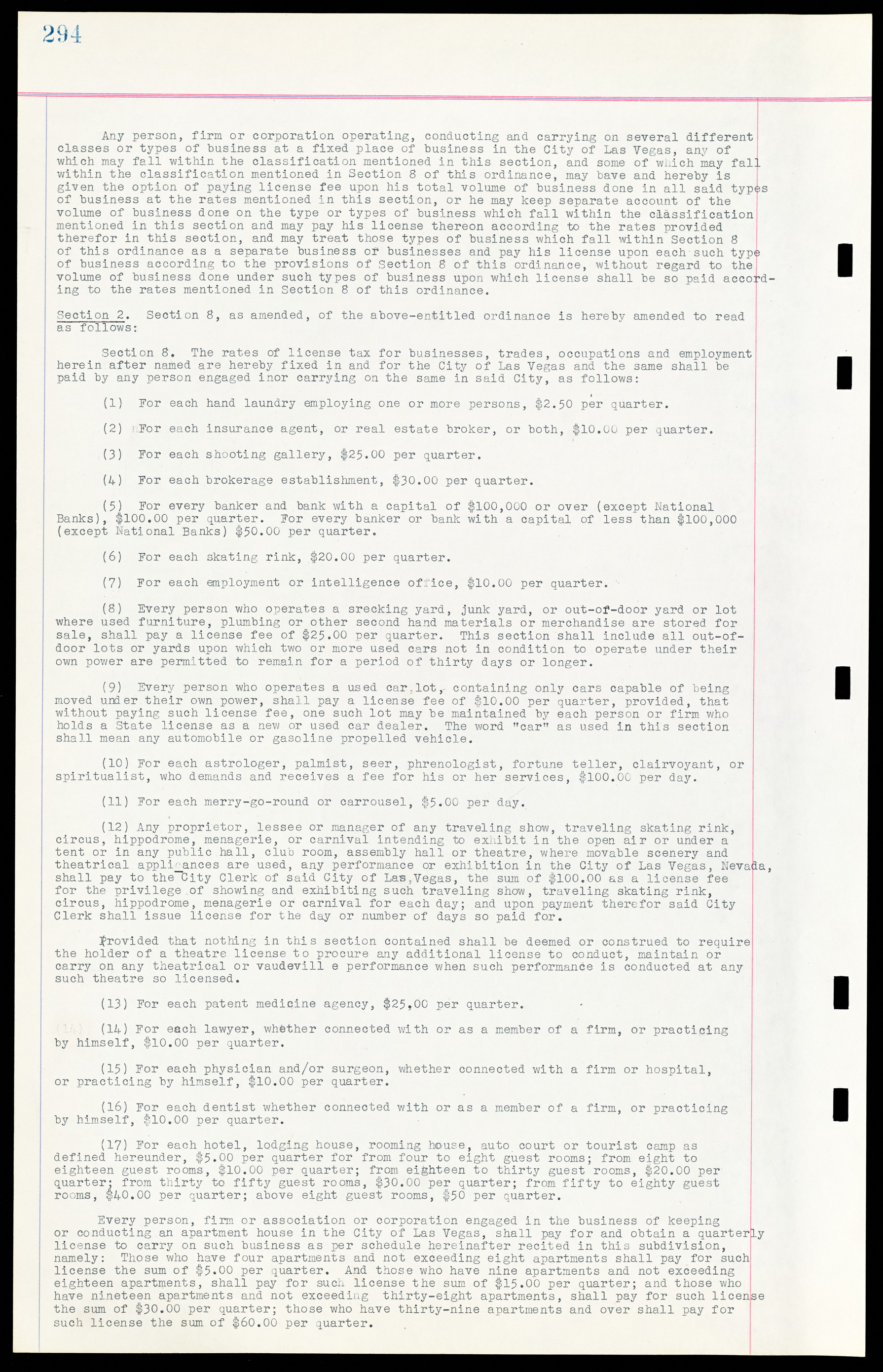 Las Vegas City Ordinances, March 31, 1933 to October 25, 1950, lvc000014-323