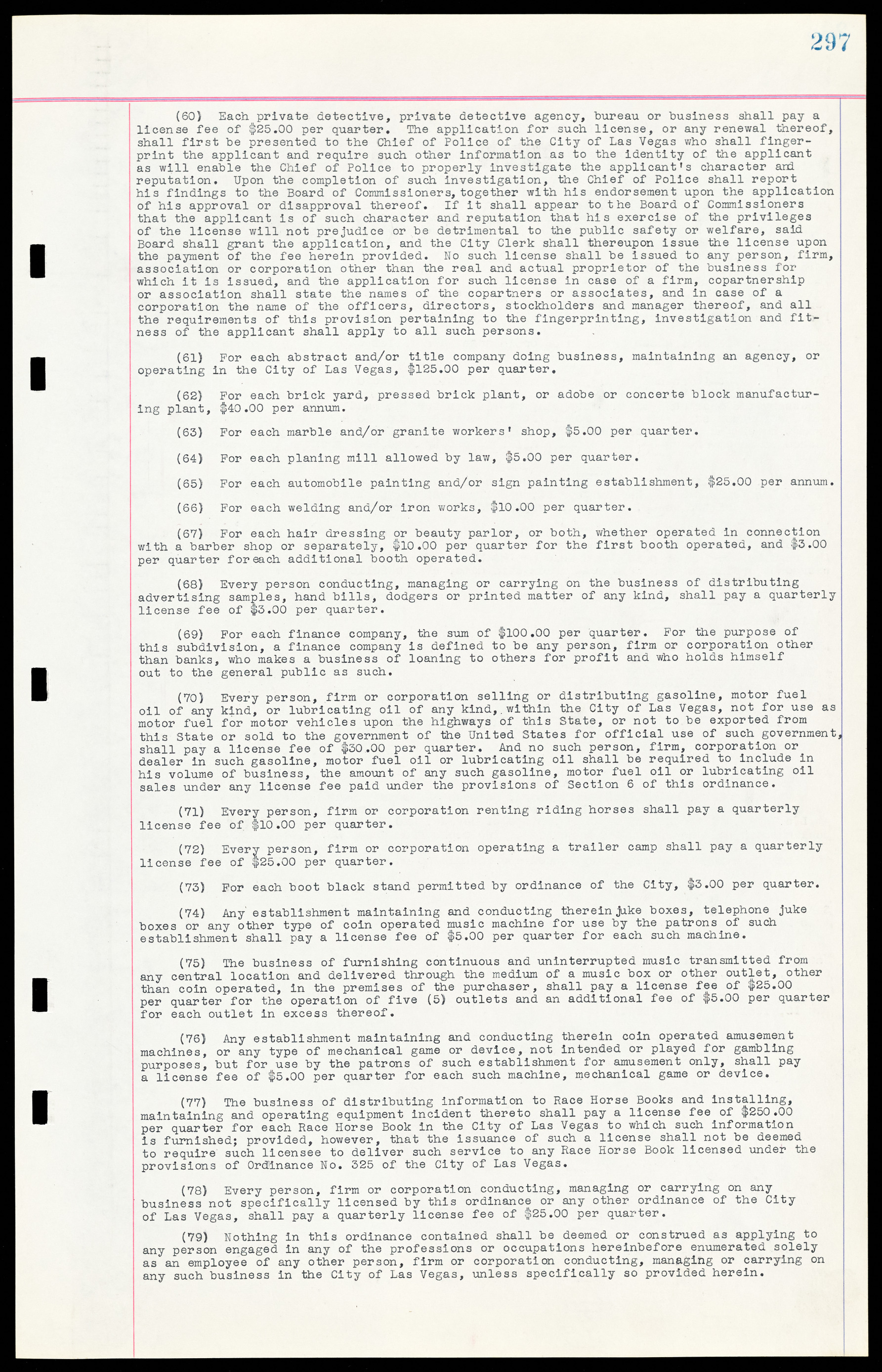 Las Vegas City Ordinances, March 31, 1933 to October 25, 1950, lvc000014-326